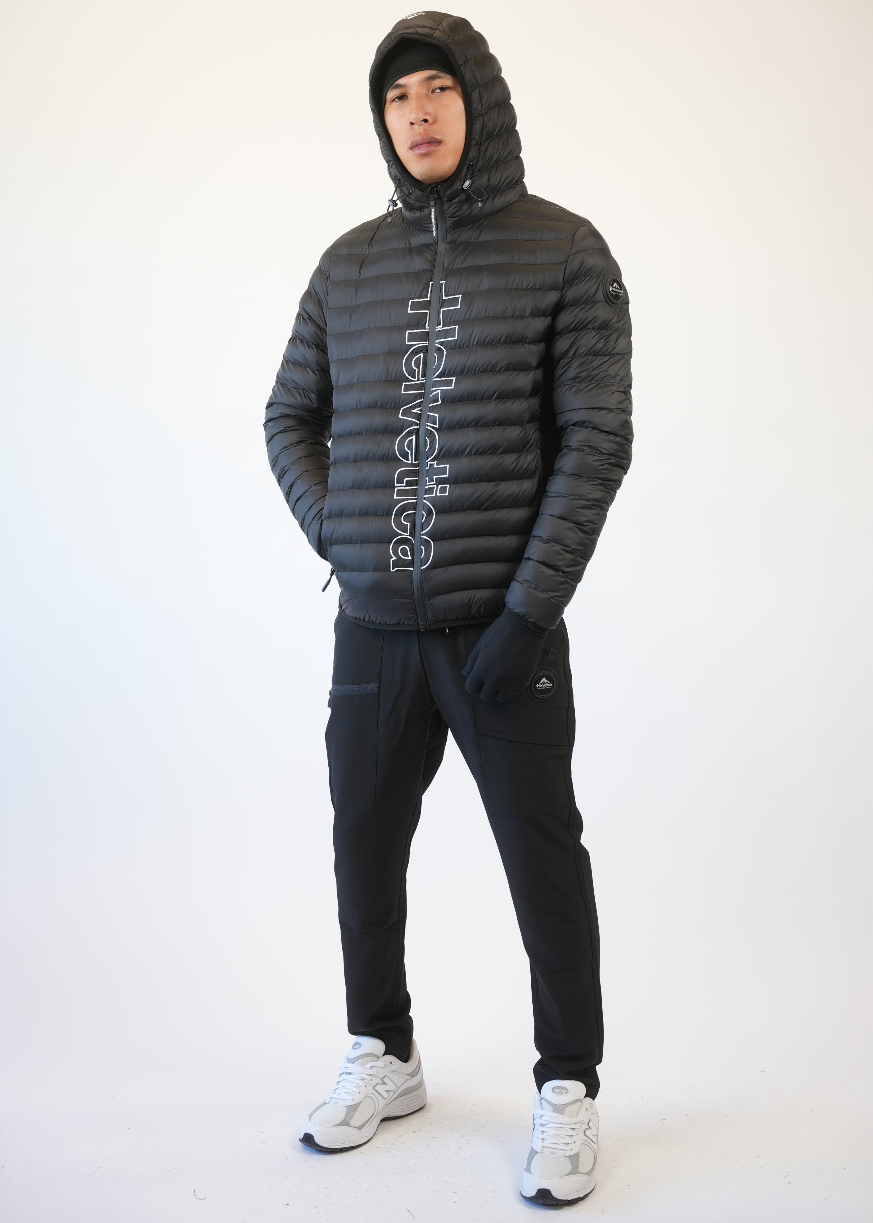 Helvetica - Doudoune Brad noir