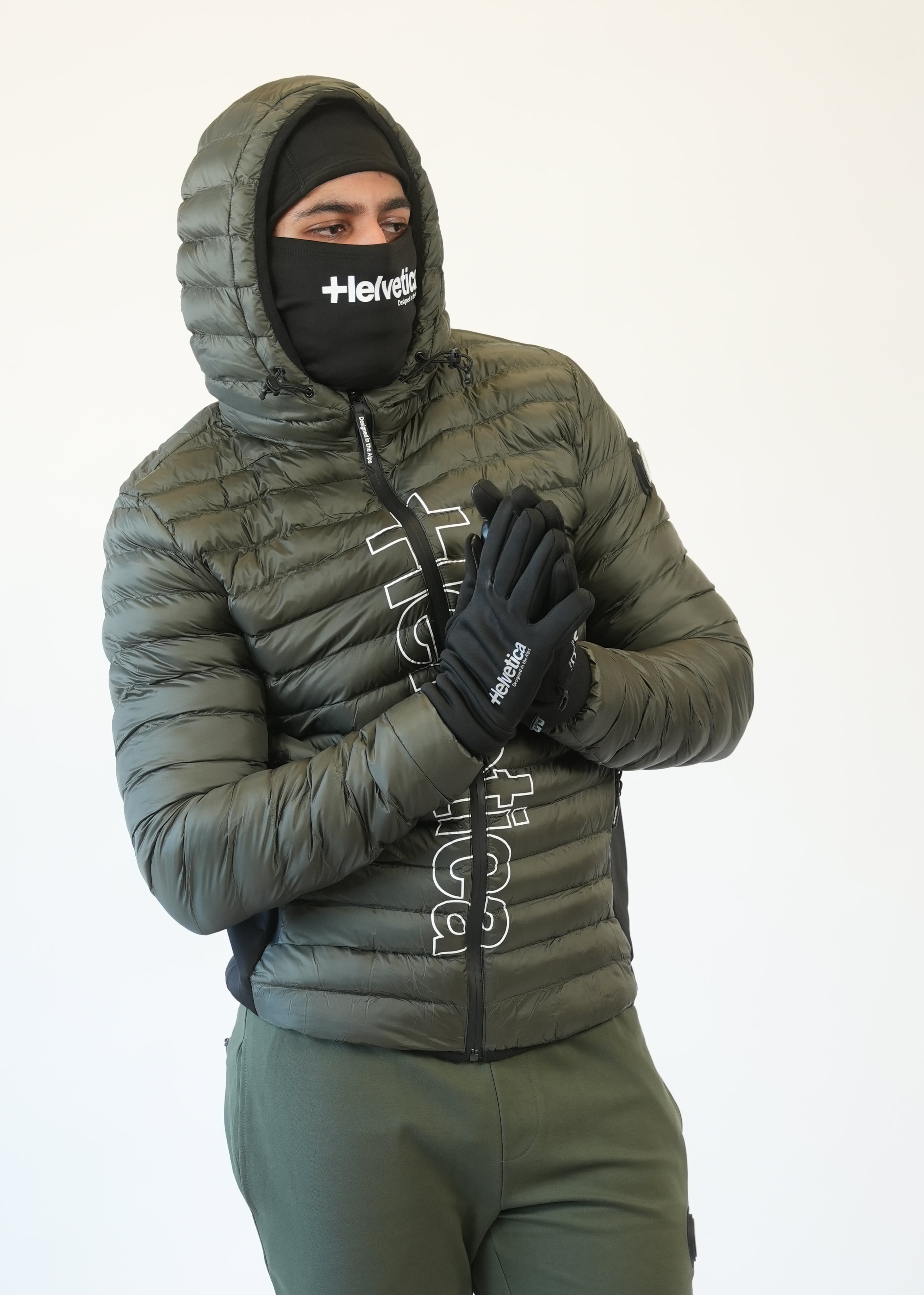 Helvetica - Doudoune Brad kaki