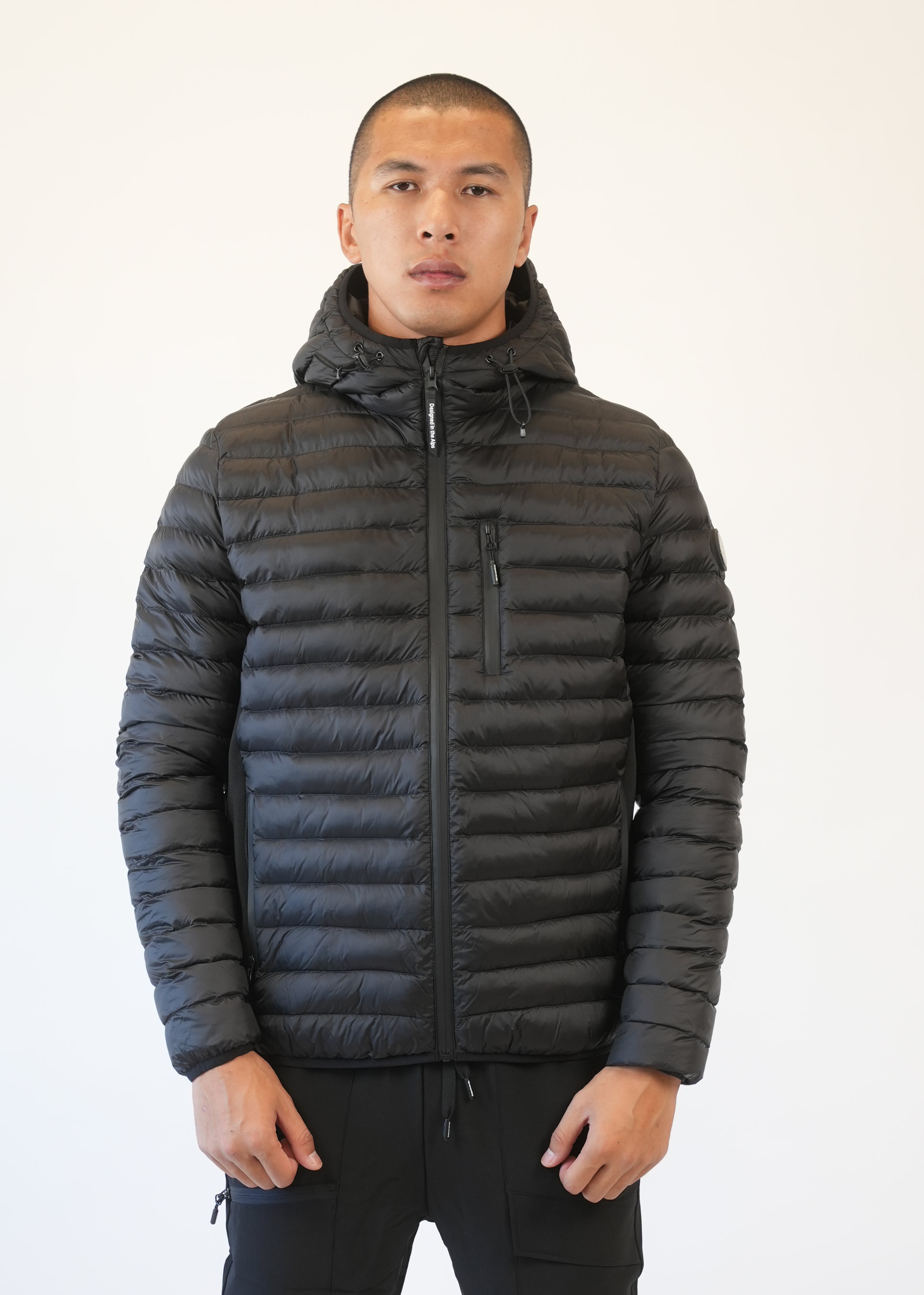 Helvetica - Veste doudoune Nevada noir