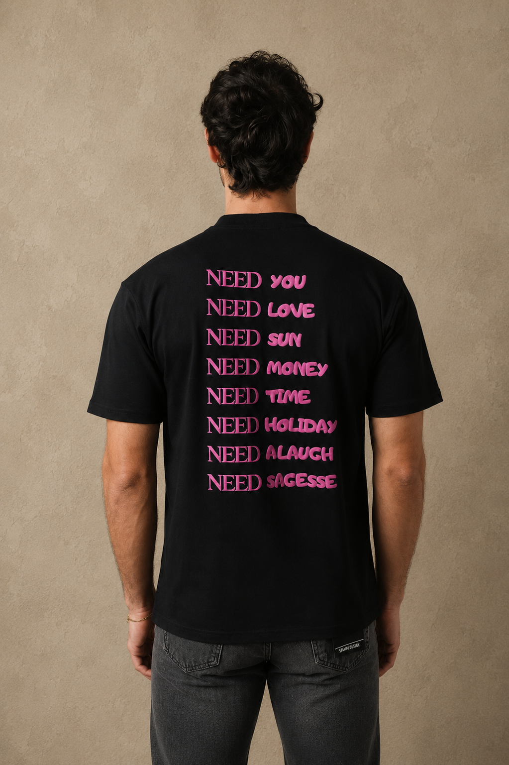 T-Shirt Need noir