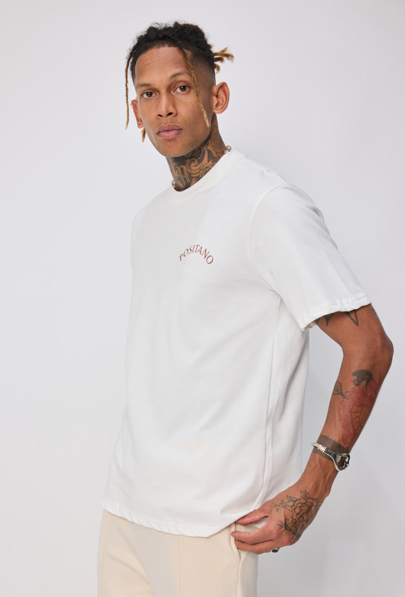 T-shirt Positano blanc