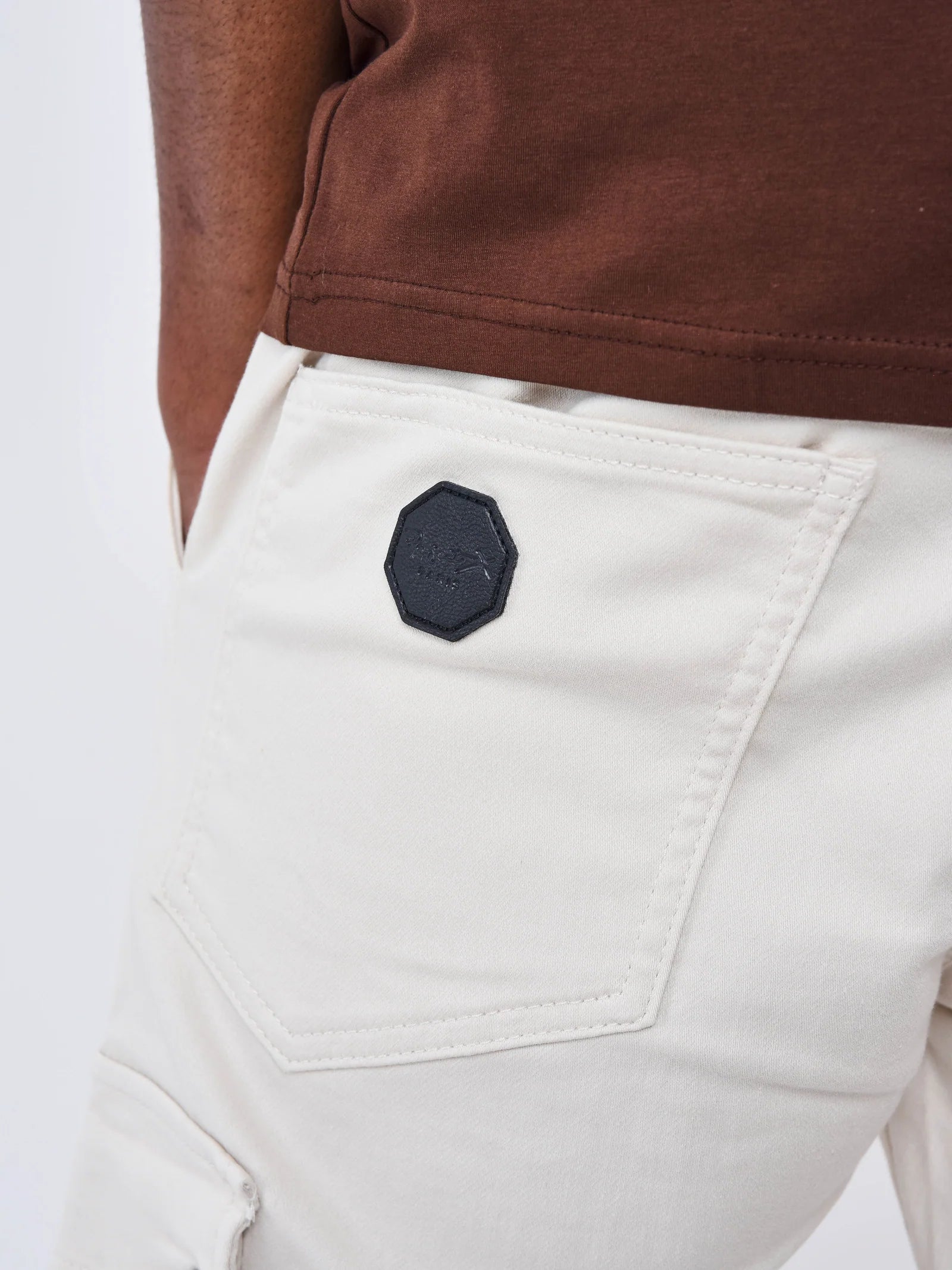 PXP - Pantalon cargo multipoches ivoire