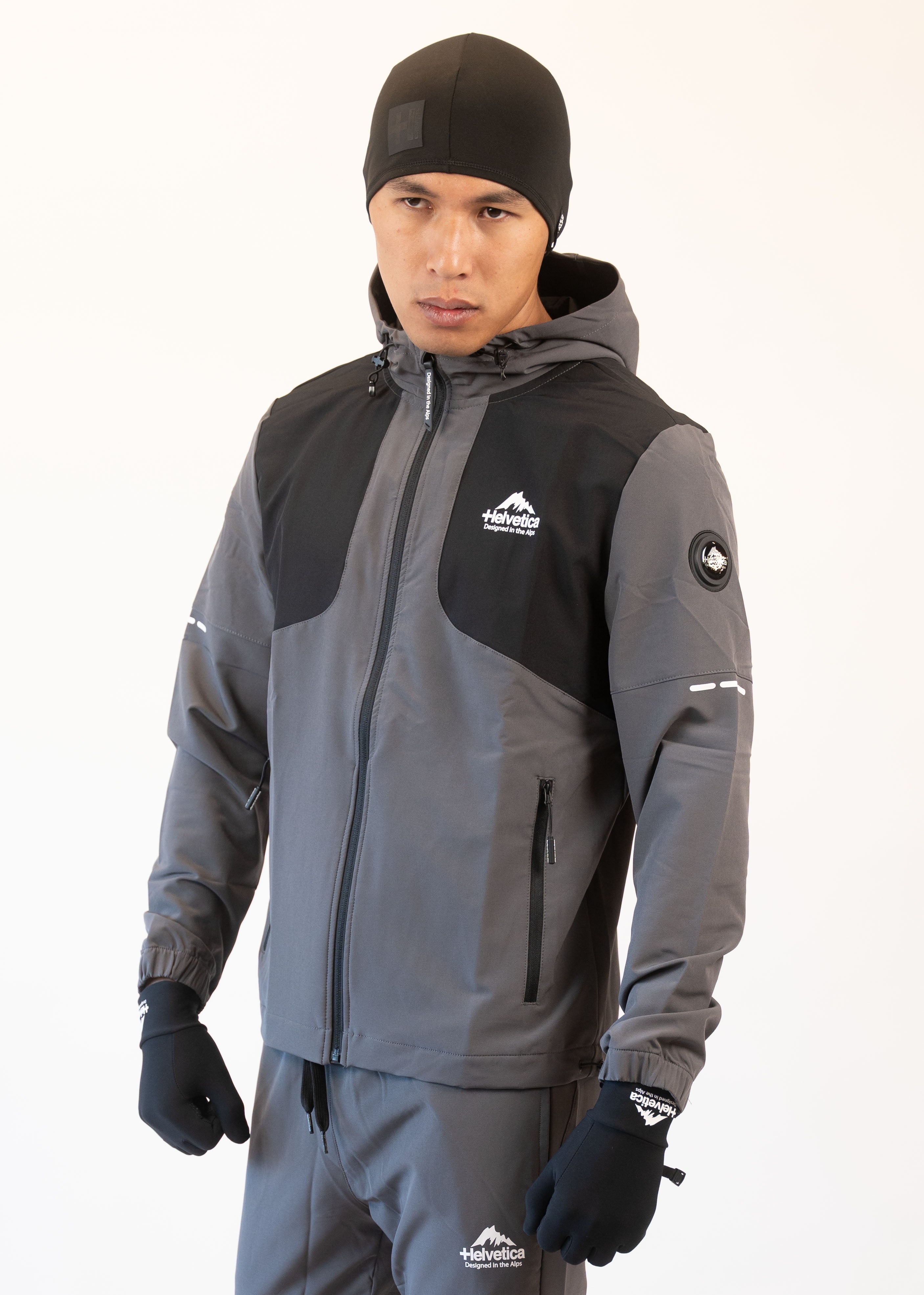 Helvetica - Veste Swindon Dark grey