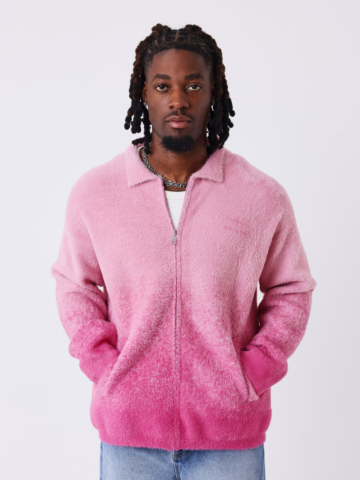 PXP - VESTE FLUFFY ROSE