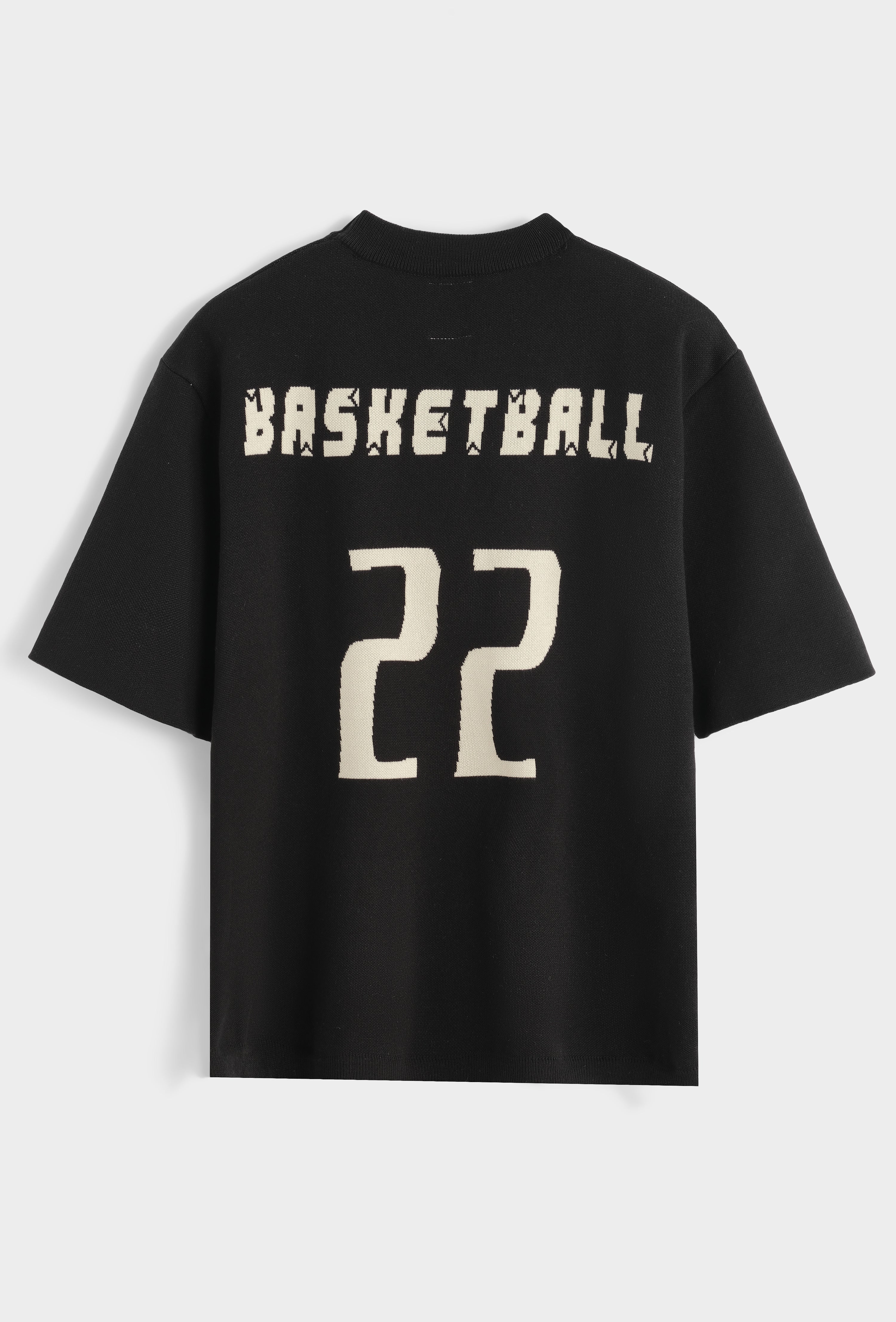 T-shirt épais noir Basketball