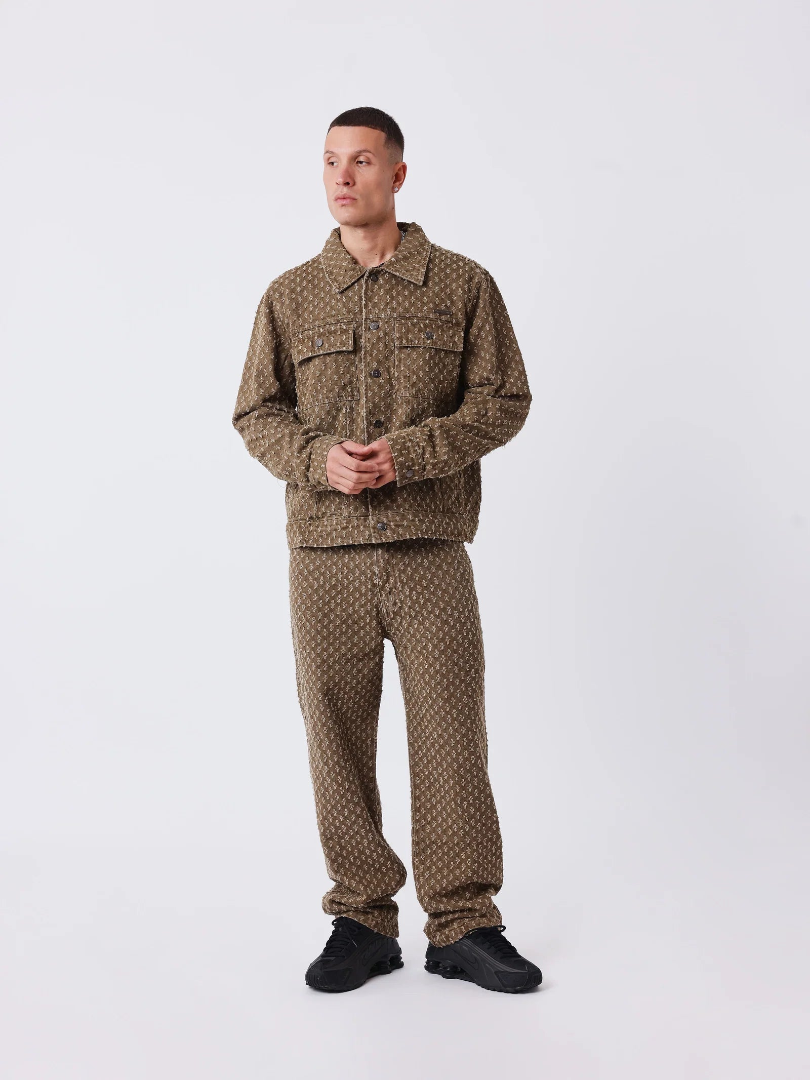 PXP - Veste denim native marron