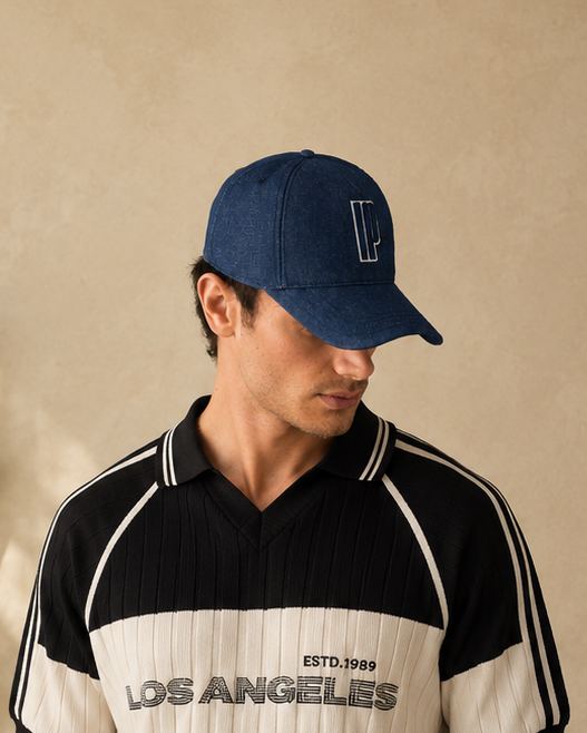 Casquette Ikao bleu jean