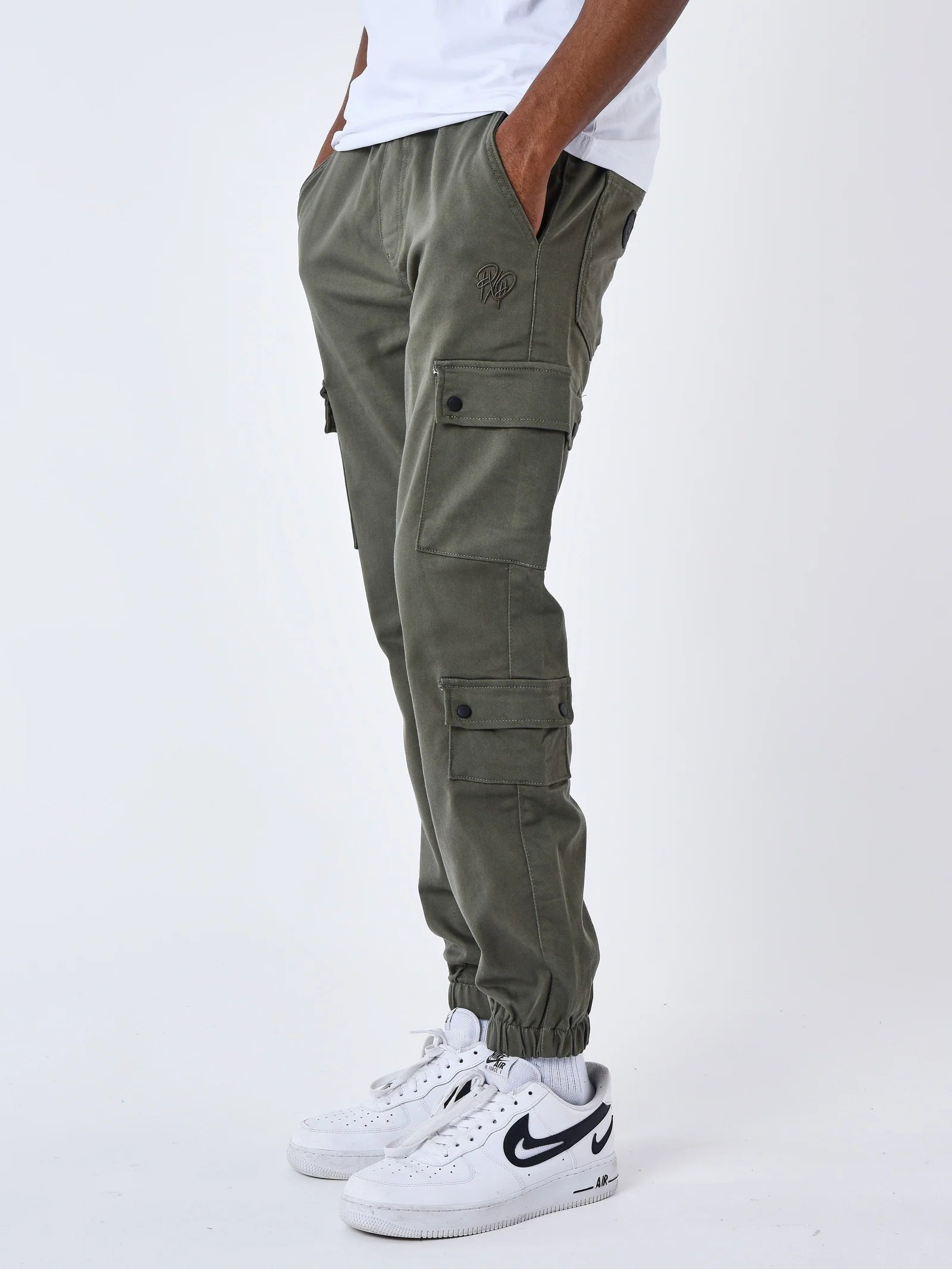 PXP - Pantalon cargo multipoches kaki