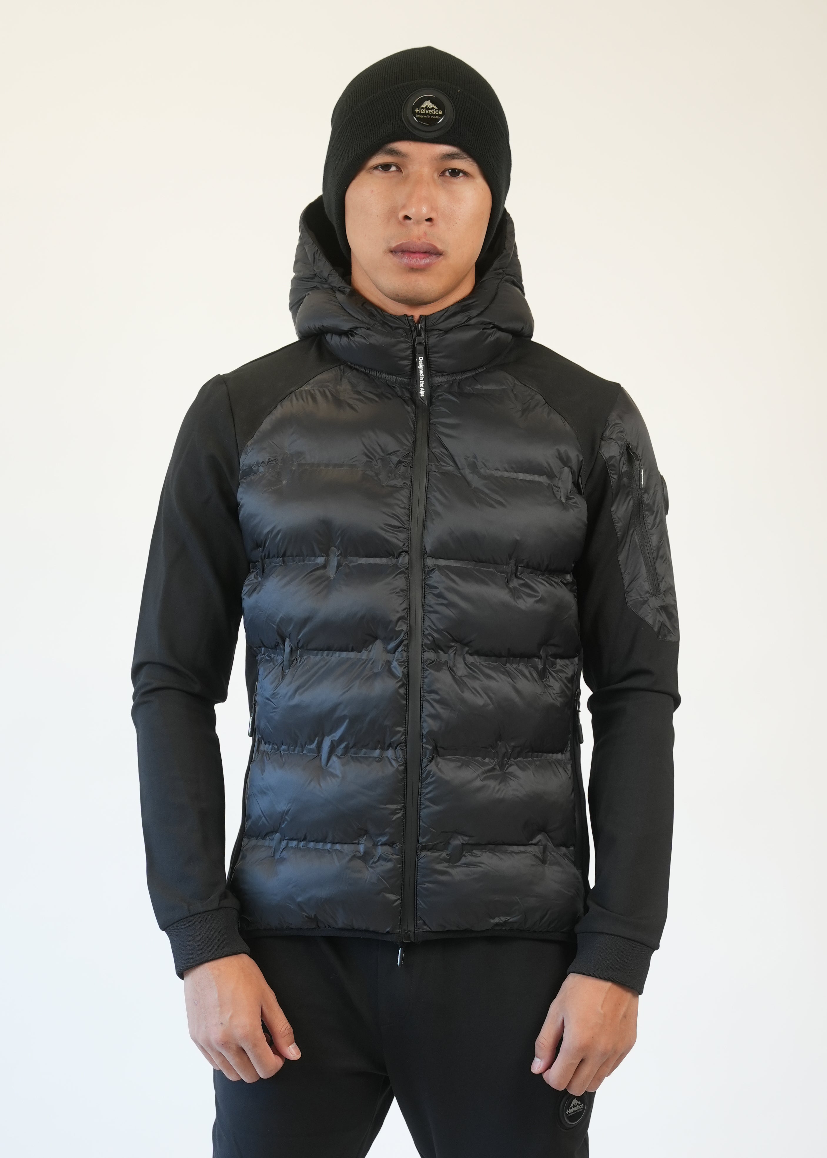 Helvetica - Veste doudoune Isere noir