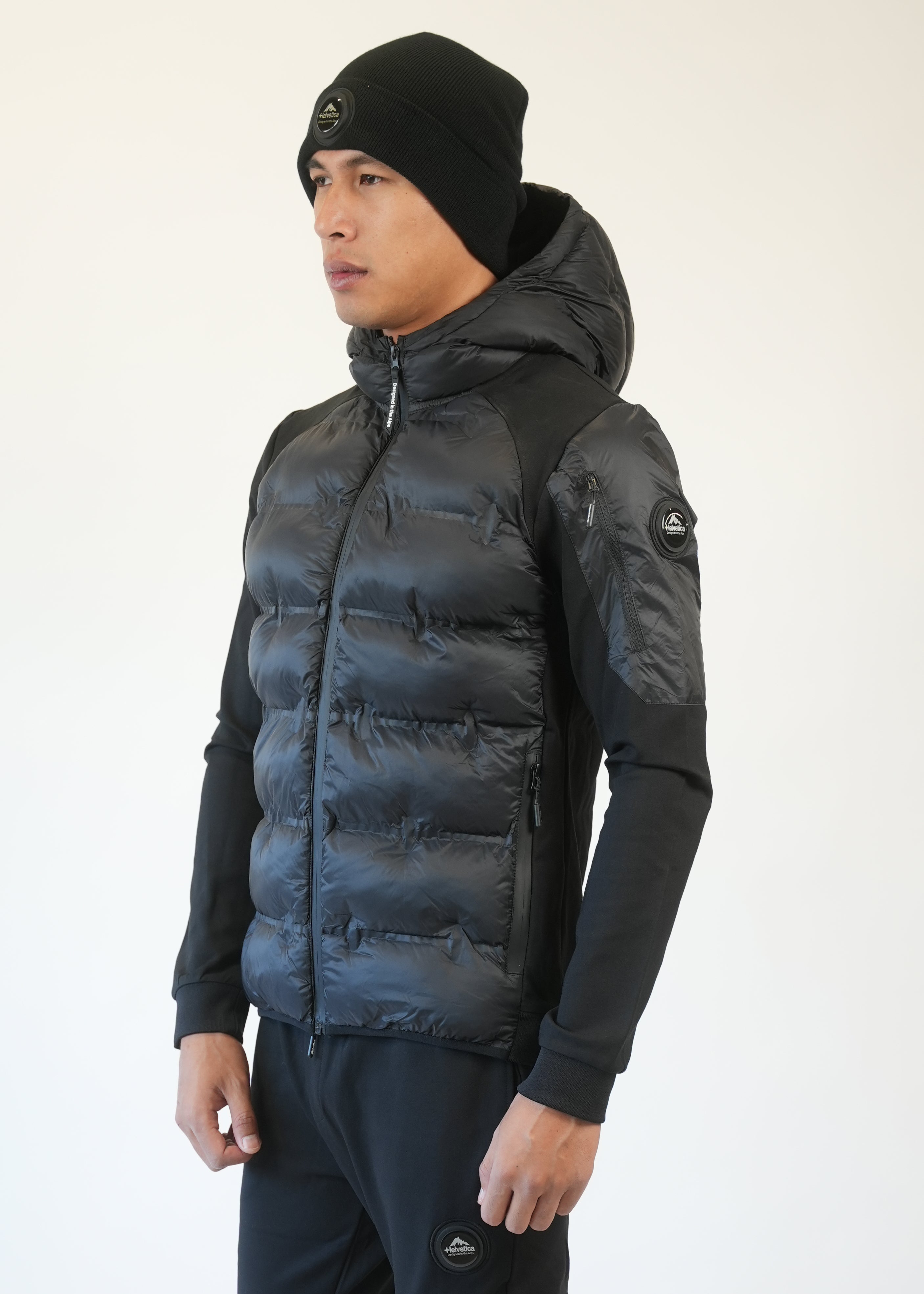 Helvetica - Veste doudoune Isere noir