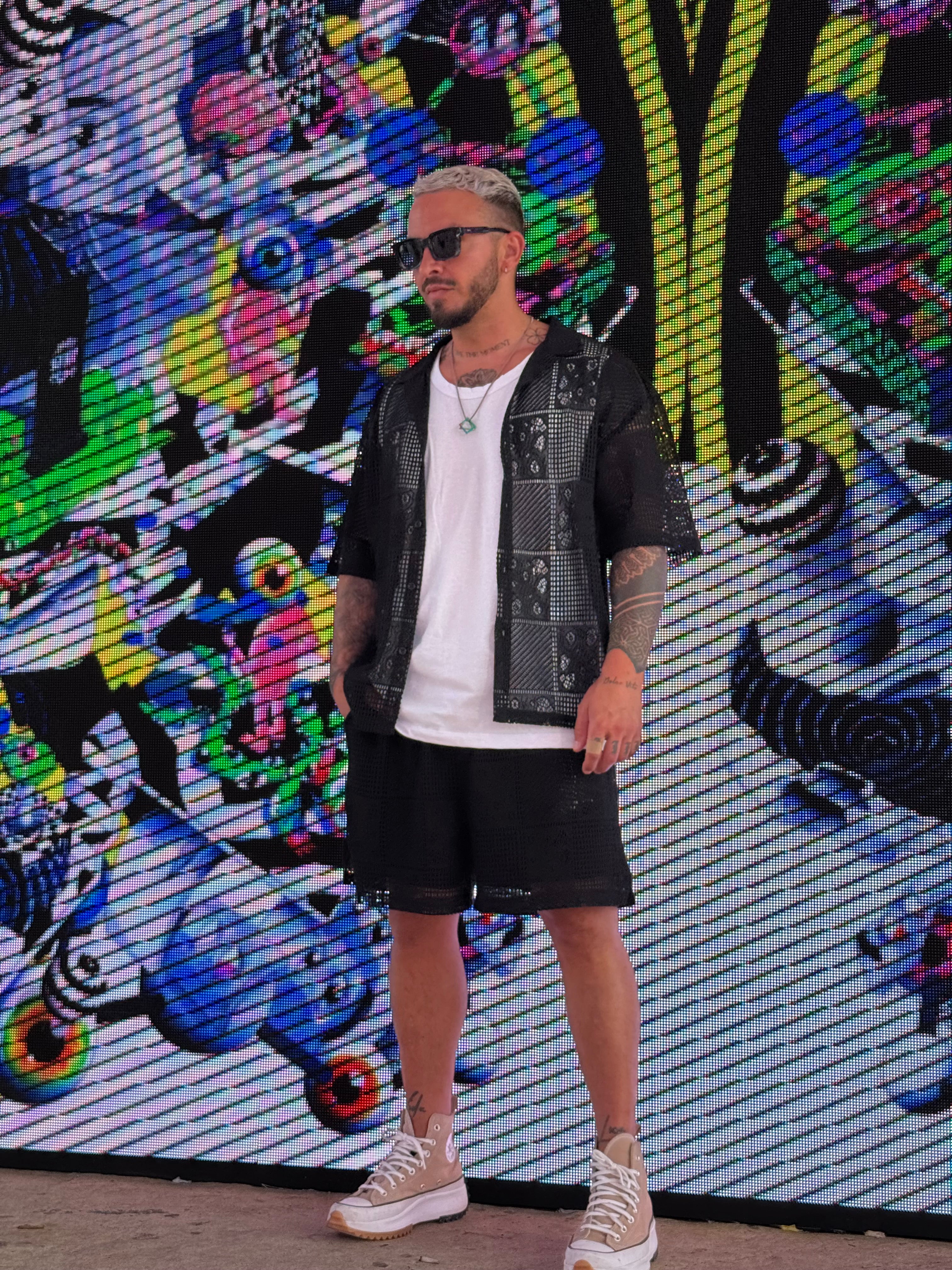 Ensemble Ibiza maille noir