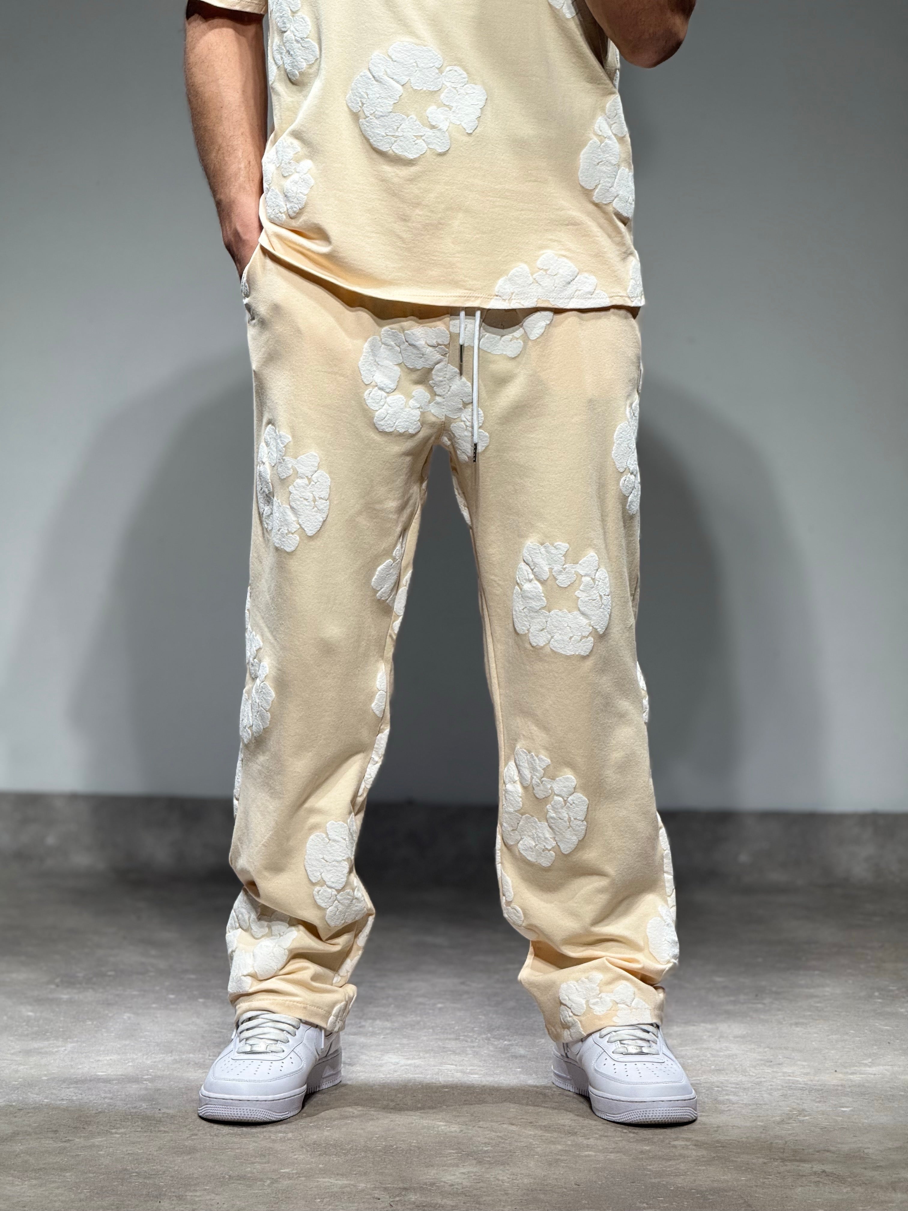 Ensemble Tears t-shirt pantalon beige