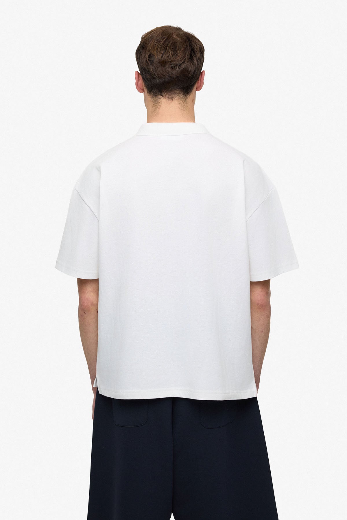 Polo petit cœur blanc