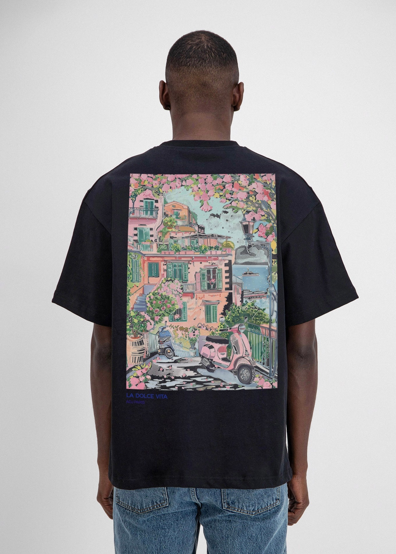 T-shirt Dolce Vita noir