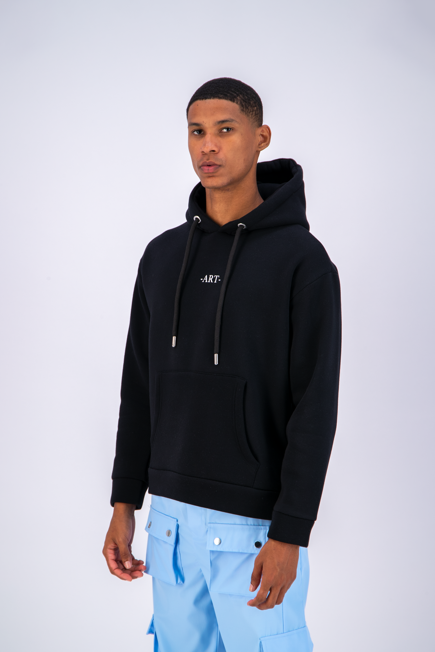 Sweat capuche noir Van Gogh