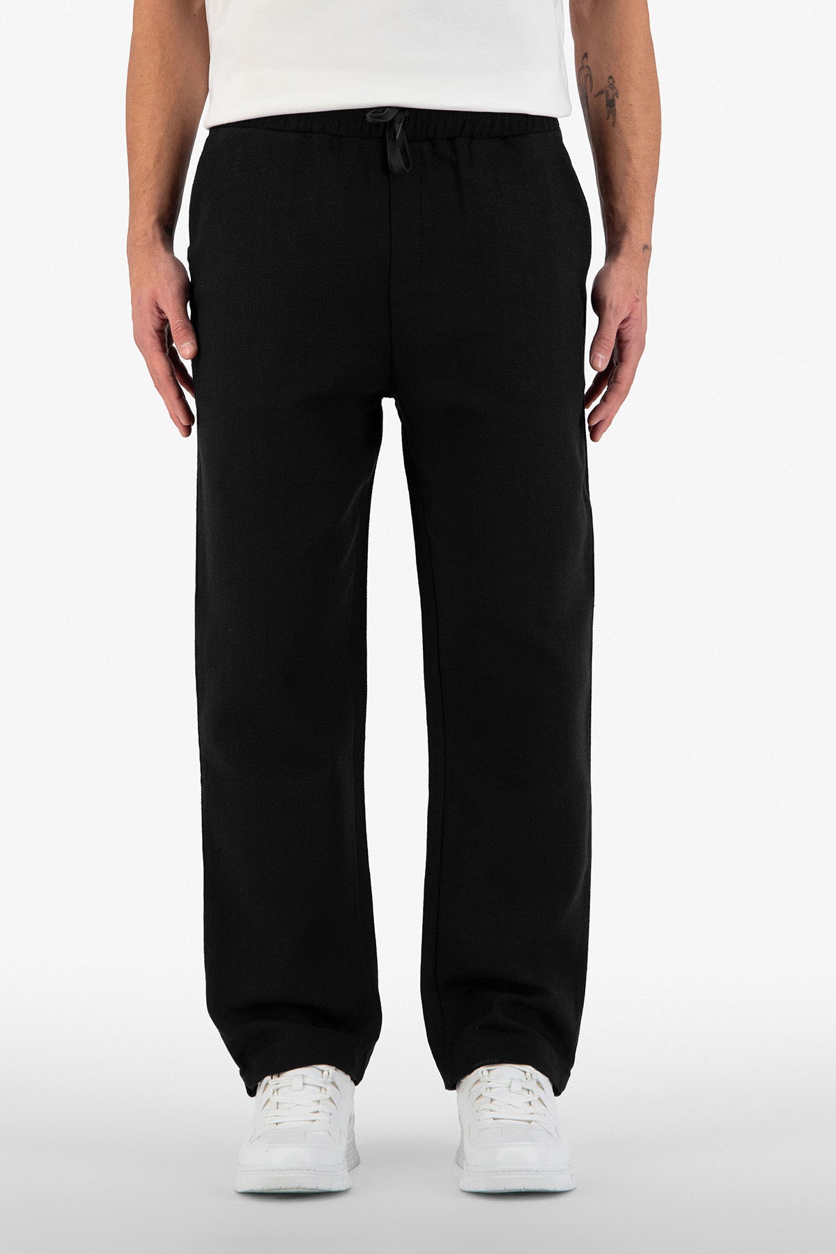 Pantalon Jacquard noir