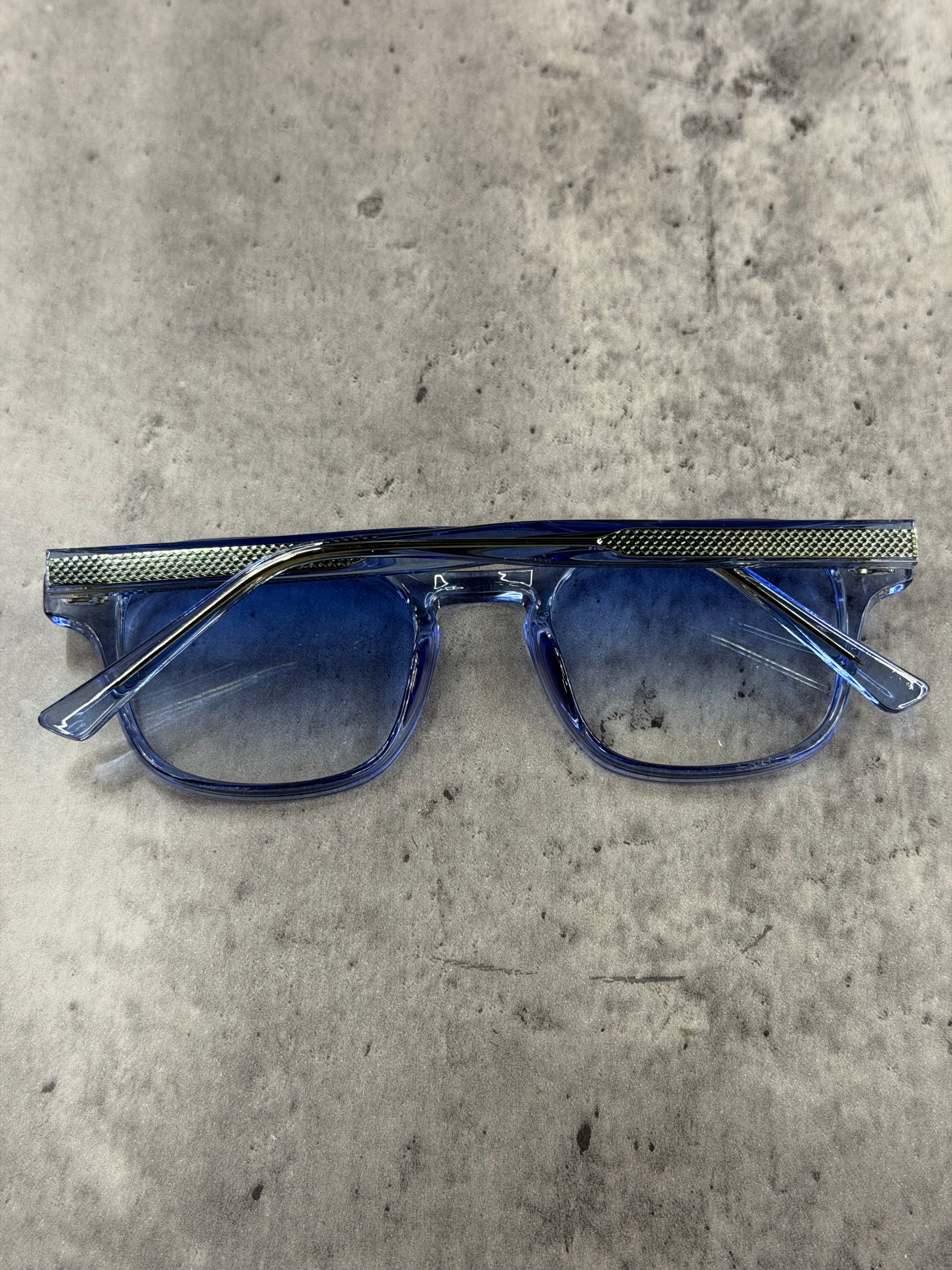 Lunette Dubaï bleu monture bleu