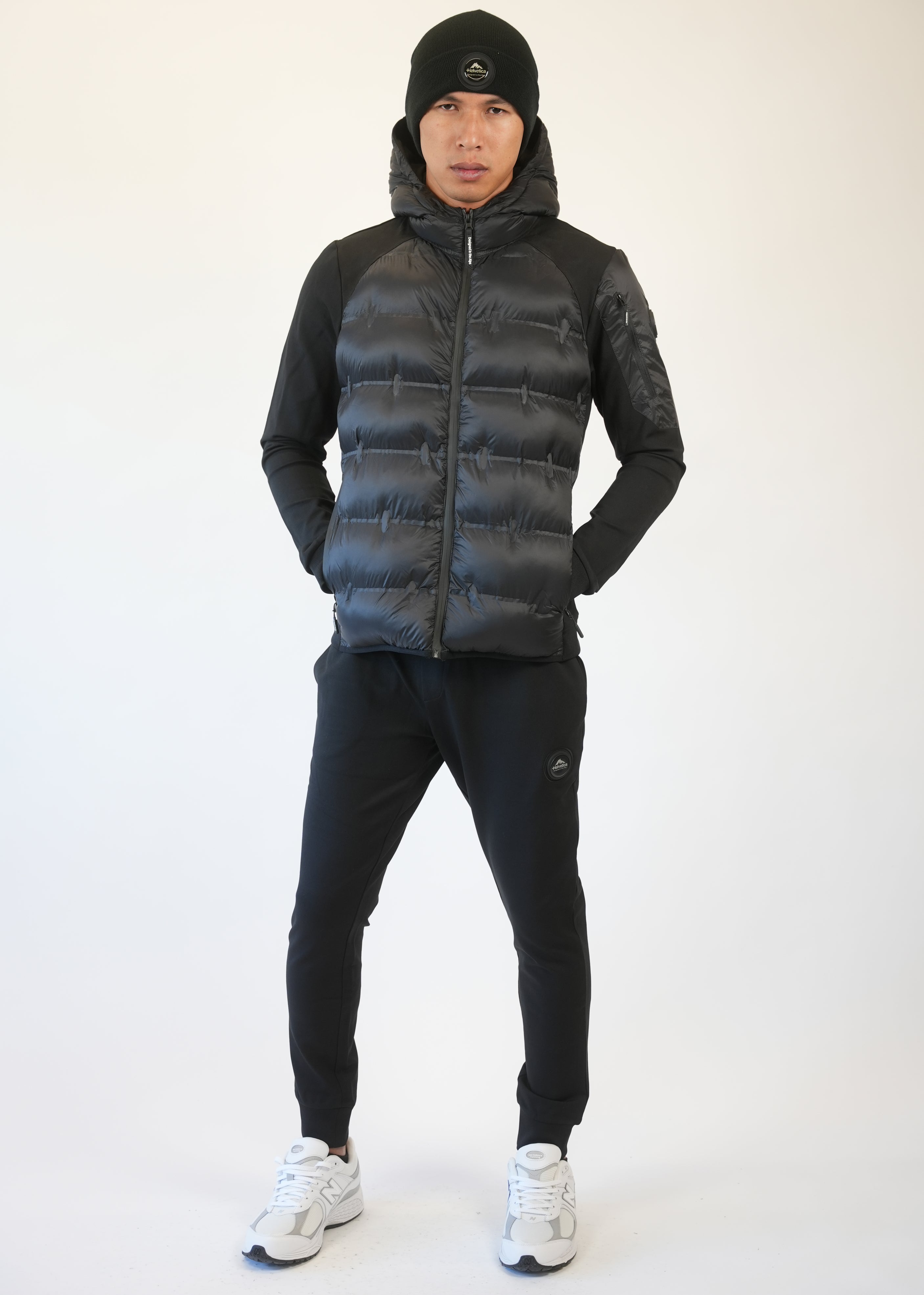 Helvetica - Veste doudoune Isere noir