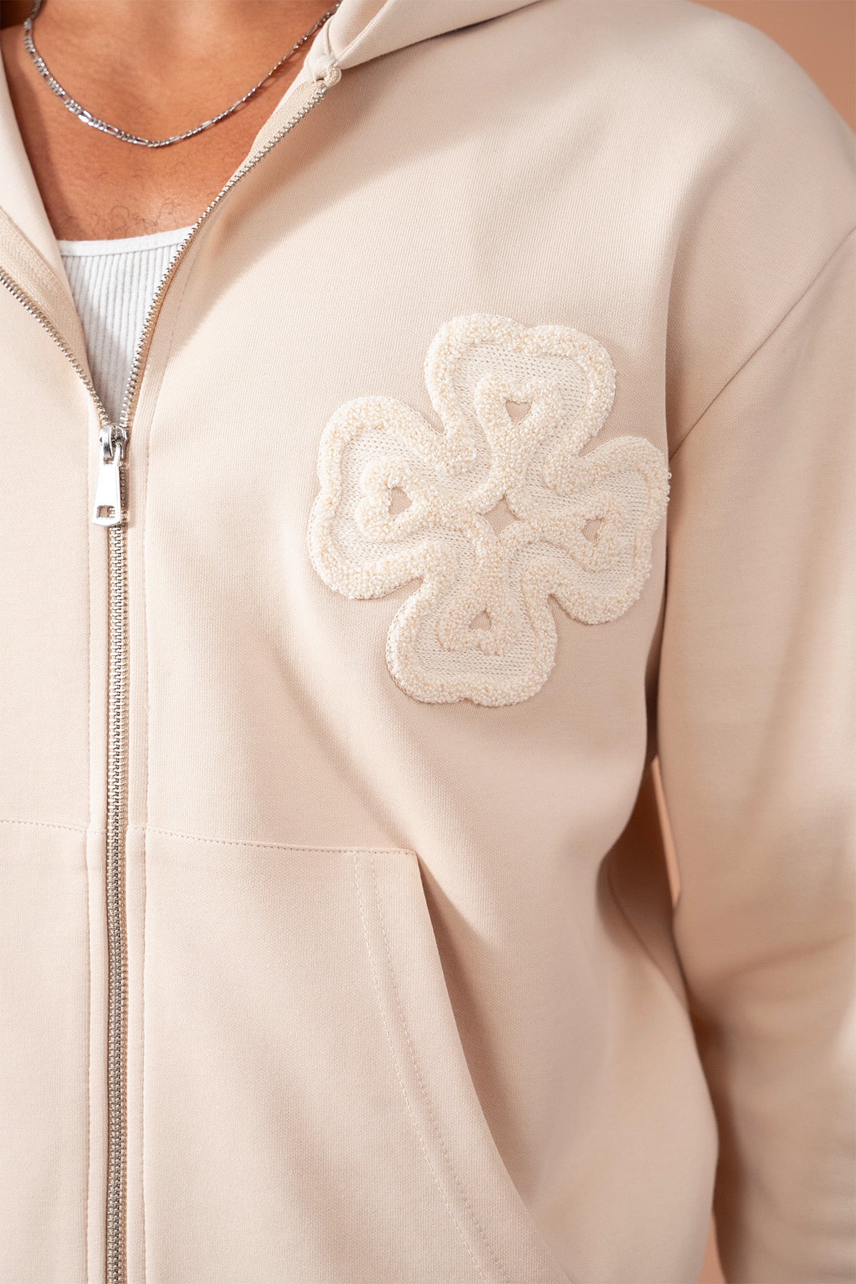 Ensemble survêtement beige trèfle