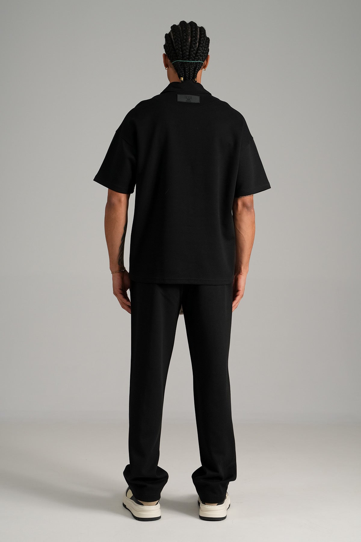 Ensemble noir Polo zip + pantalon