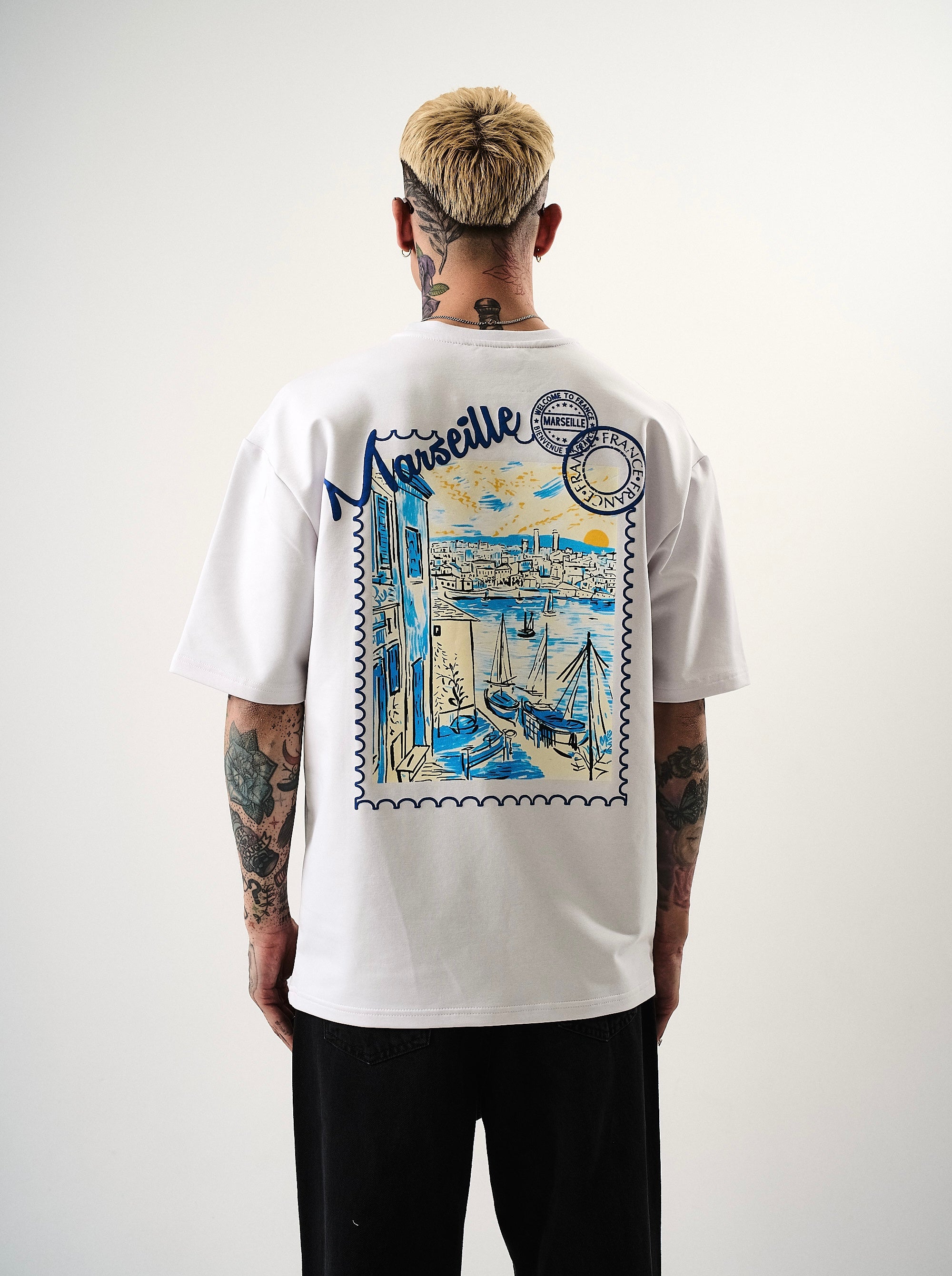 T-shirt Marseille blanc