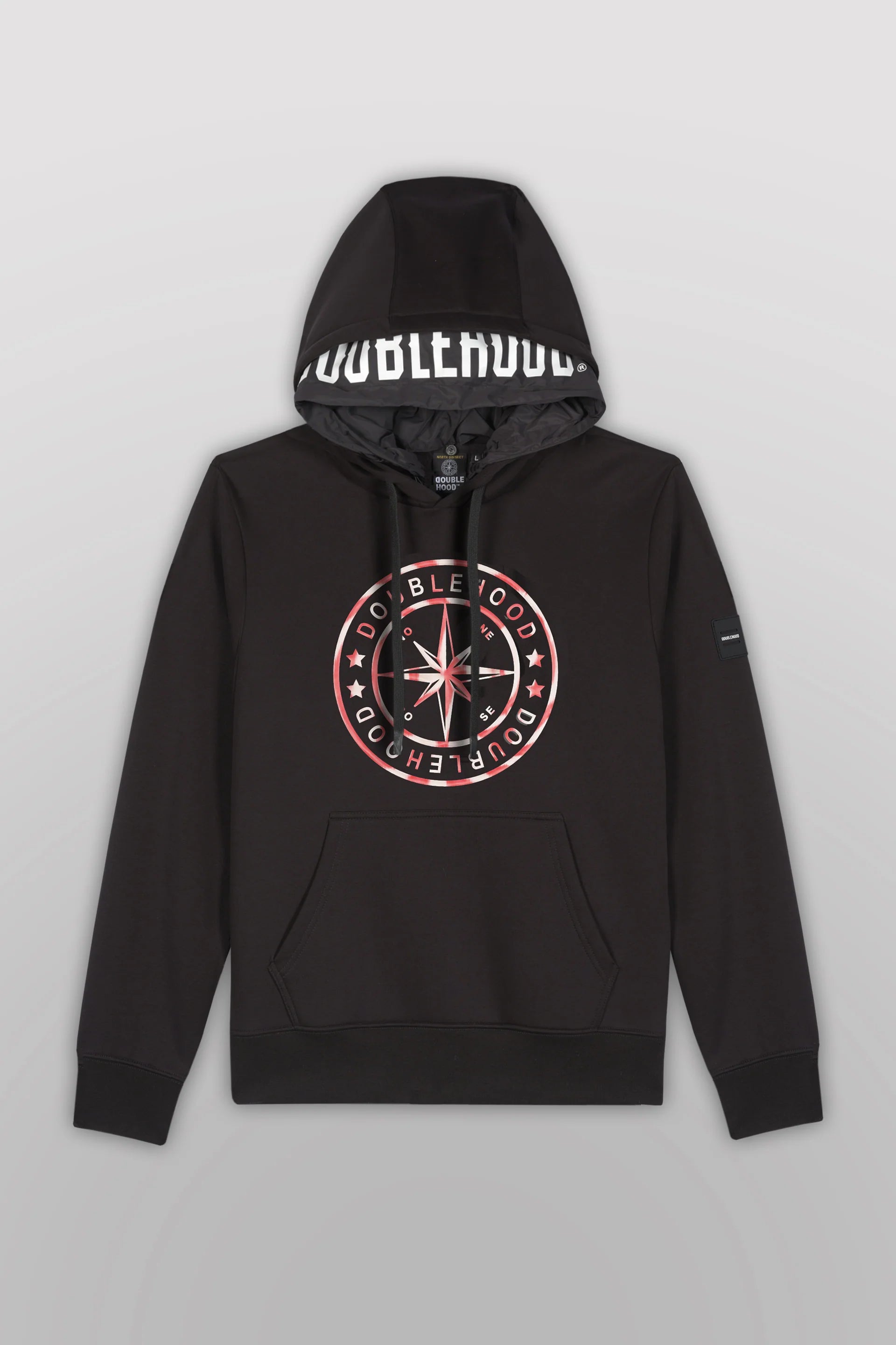 Doublehood - Sweat capuche Taylor noir / rose