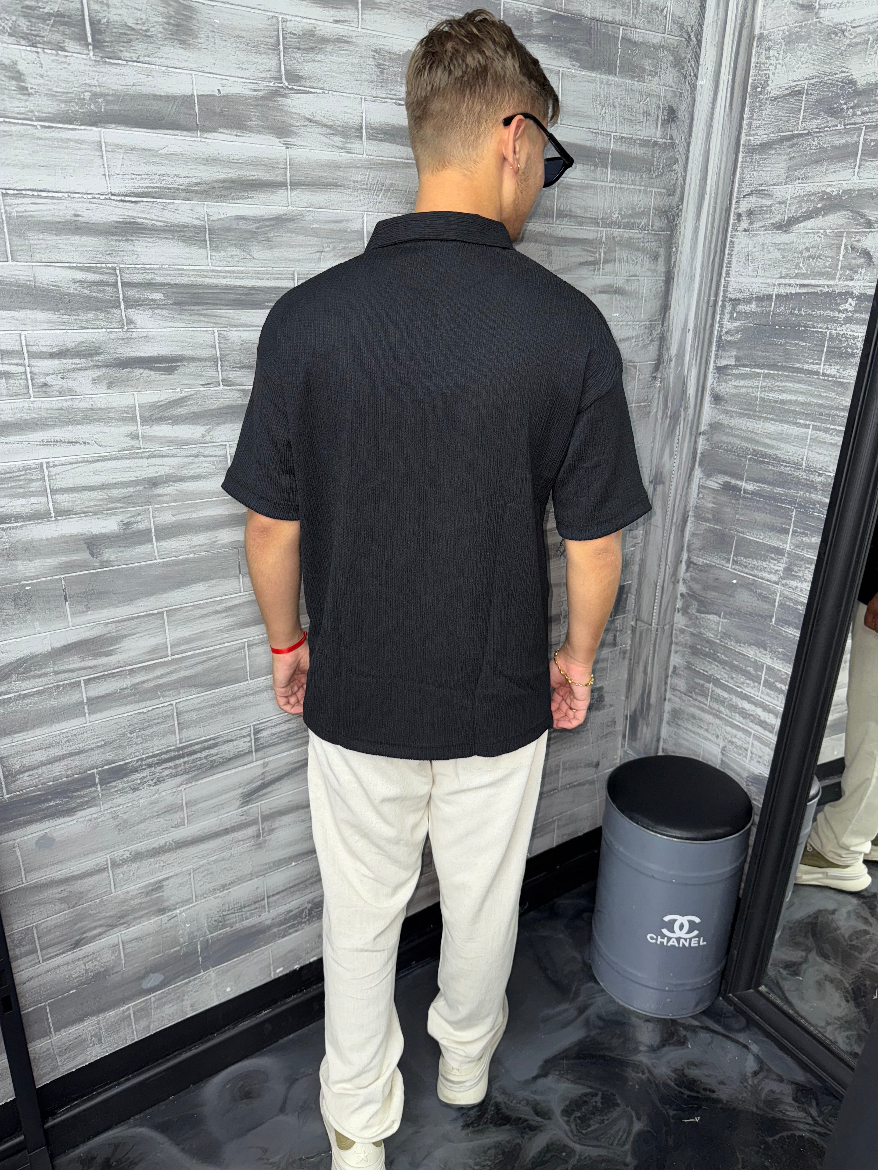 Polo Oversize noir