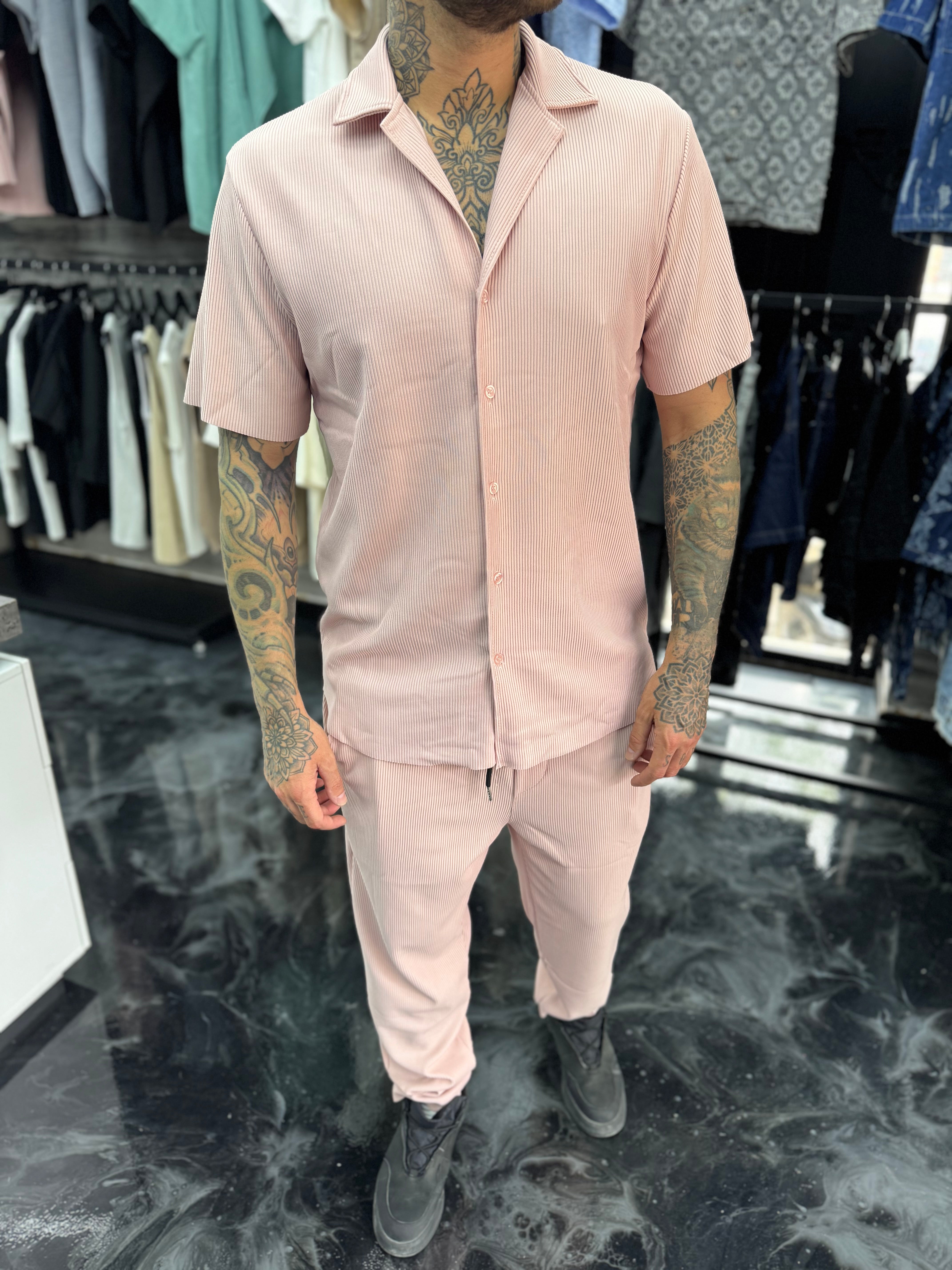Ensemble Pablo Chemise pantalon Rose