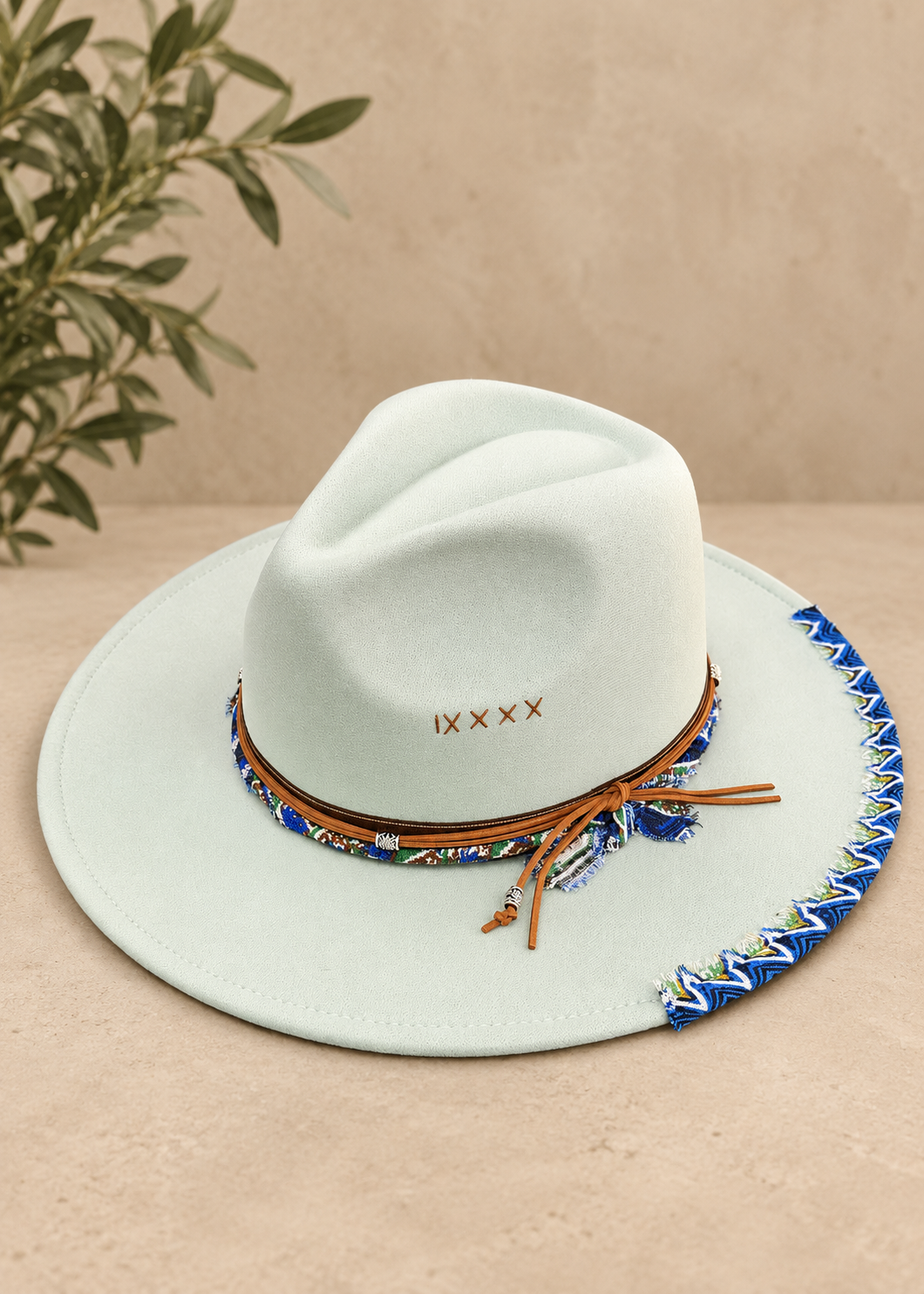 Chapeau Ibiza vert d’eau