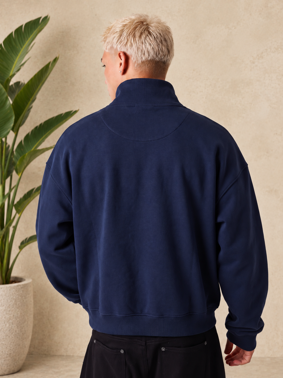 PXP - VESTE COL MONTANT BLEU