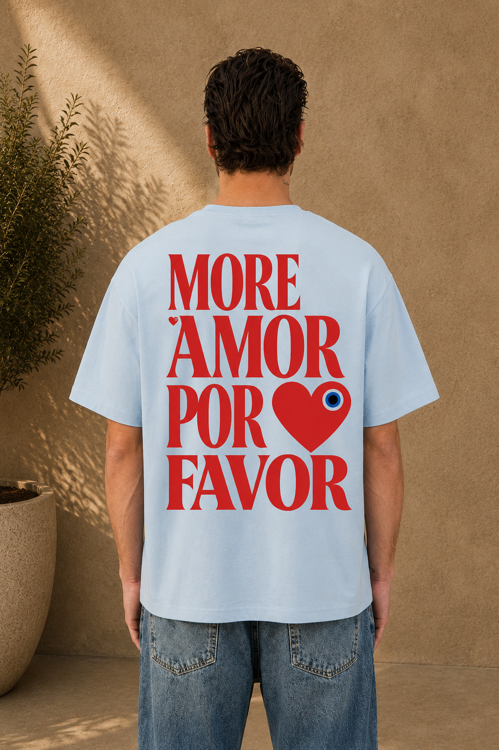 T-Shirt Por Favor bleu