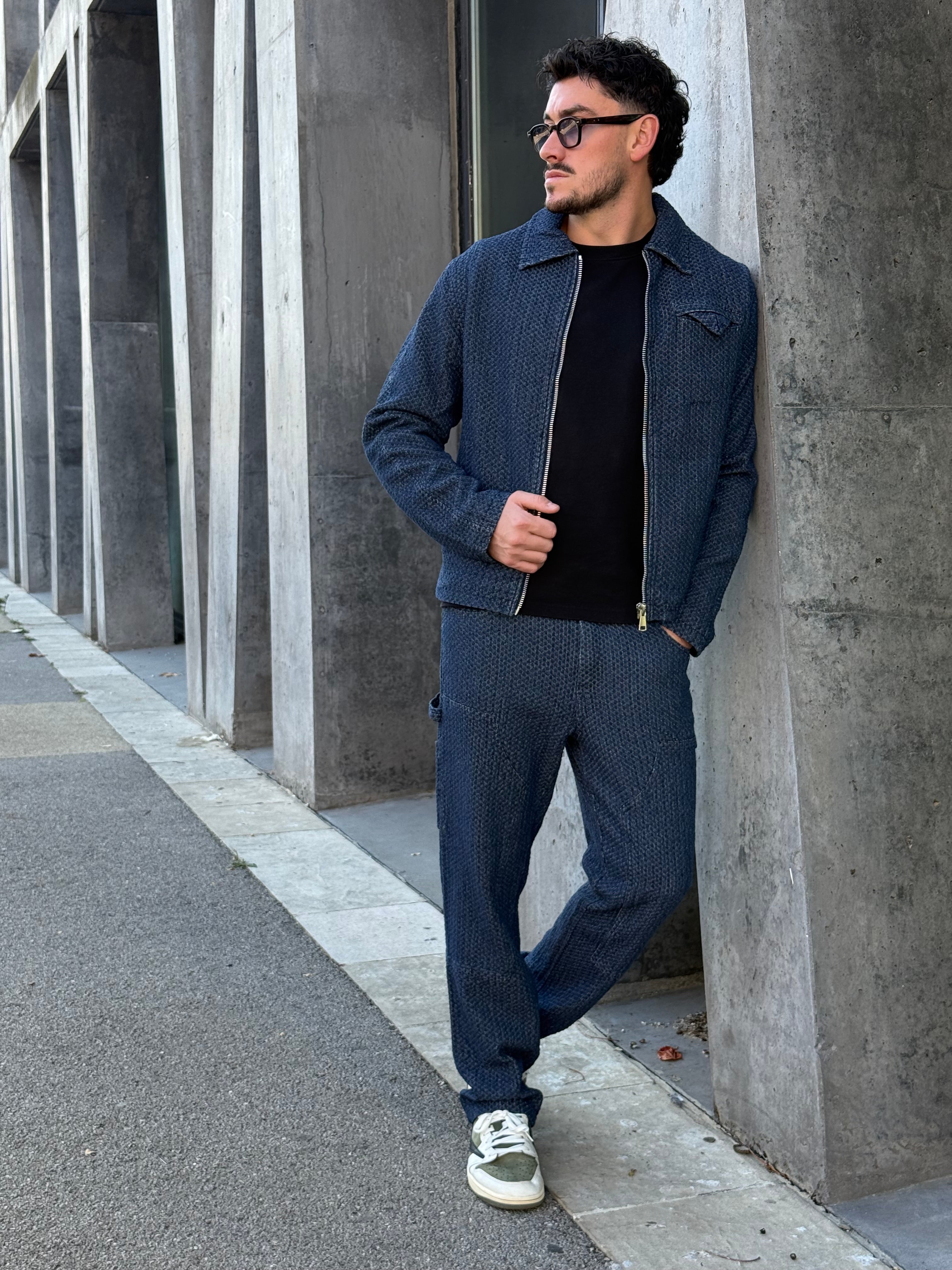Ensemble denim veste + pantalon