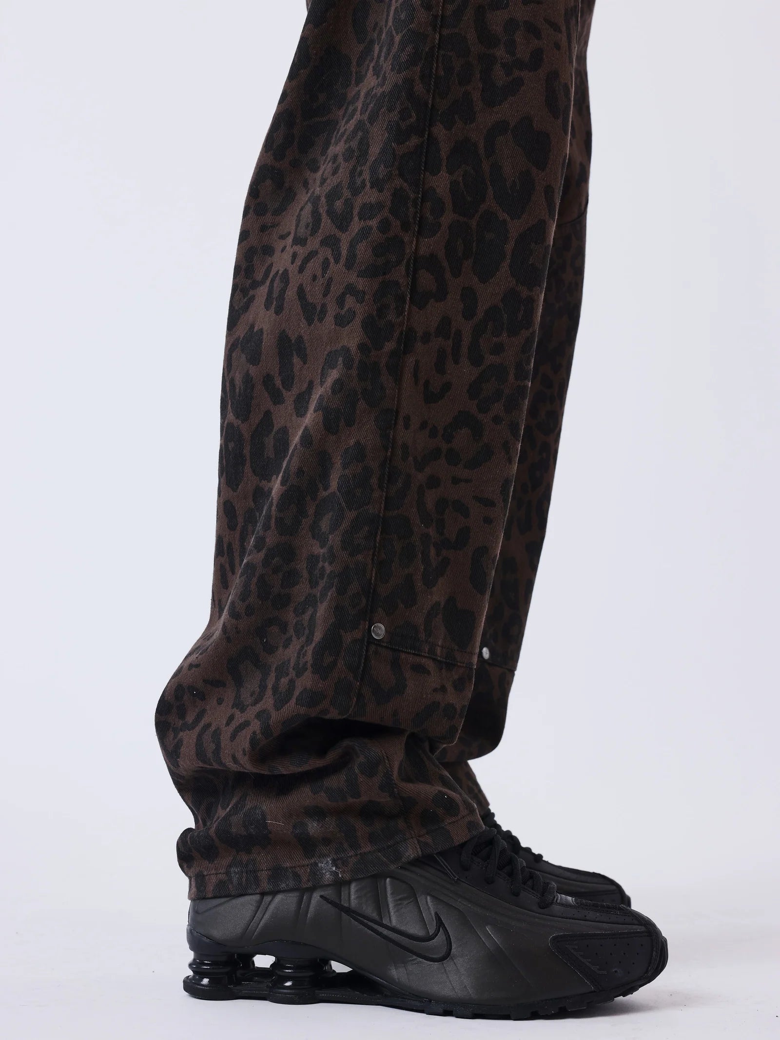 PXP - Pantalon denim léopard