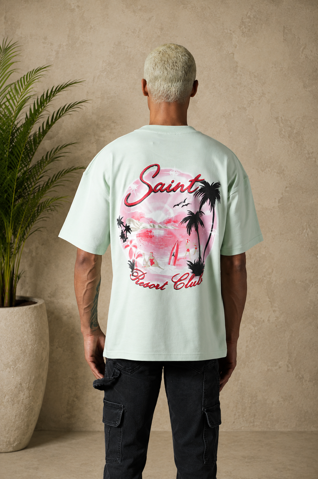 T-Shirt Resort Club mint