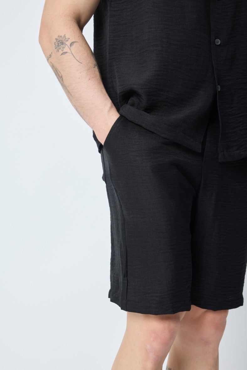 Ensemble Ibiza short chemise noir