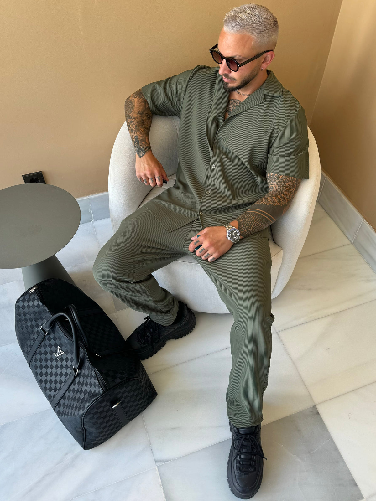 Ensemble Pablo Chemise pantalon Kaki