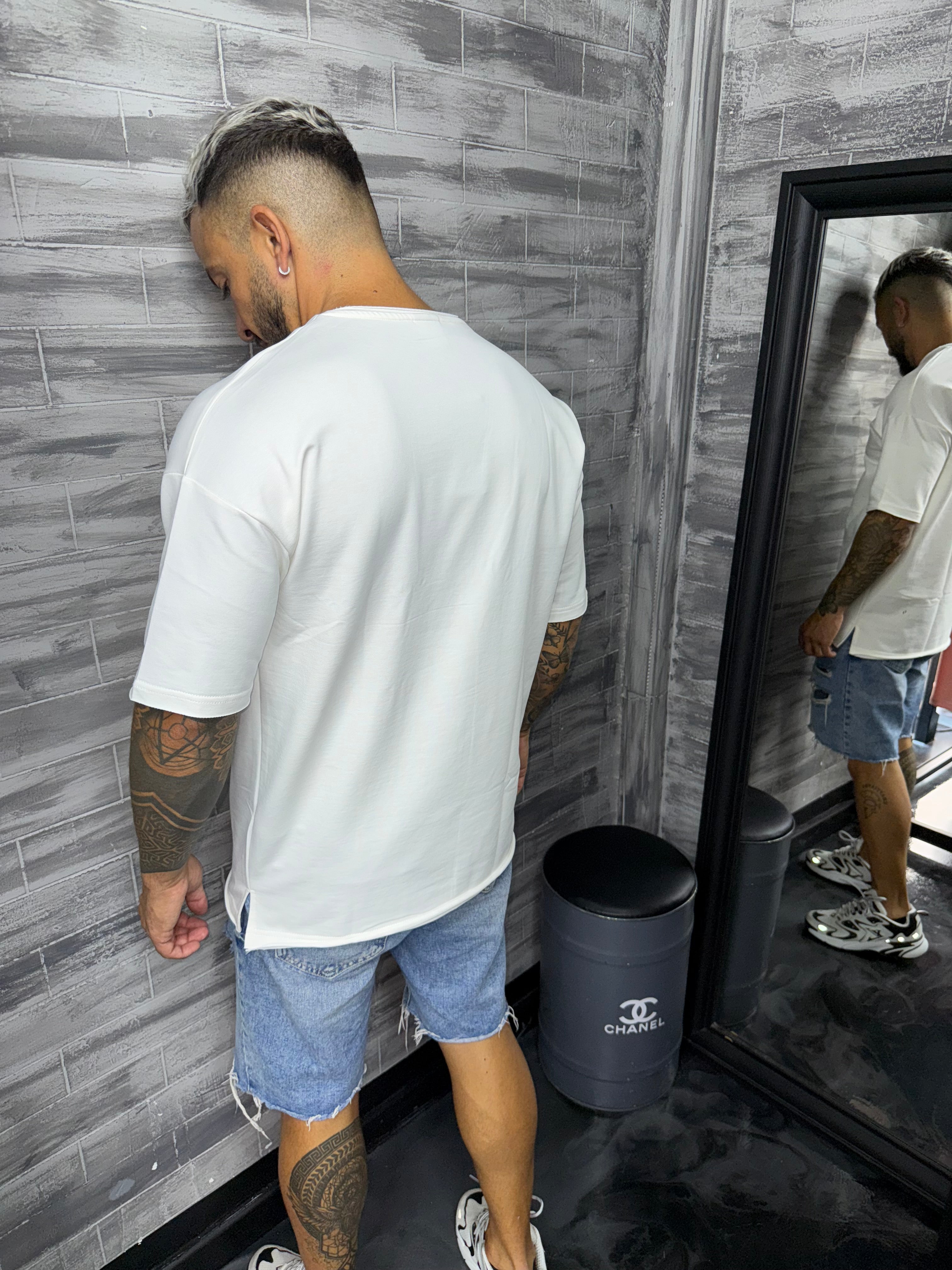 T-shirt Oversize uni blanc