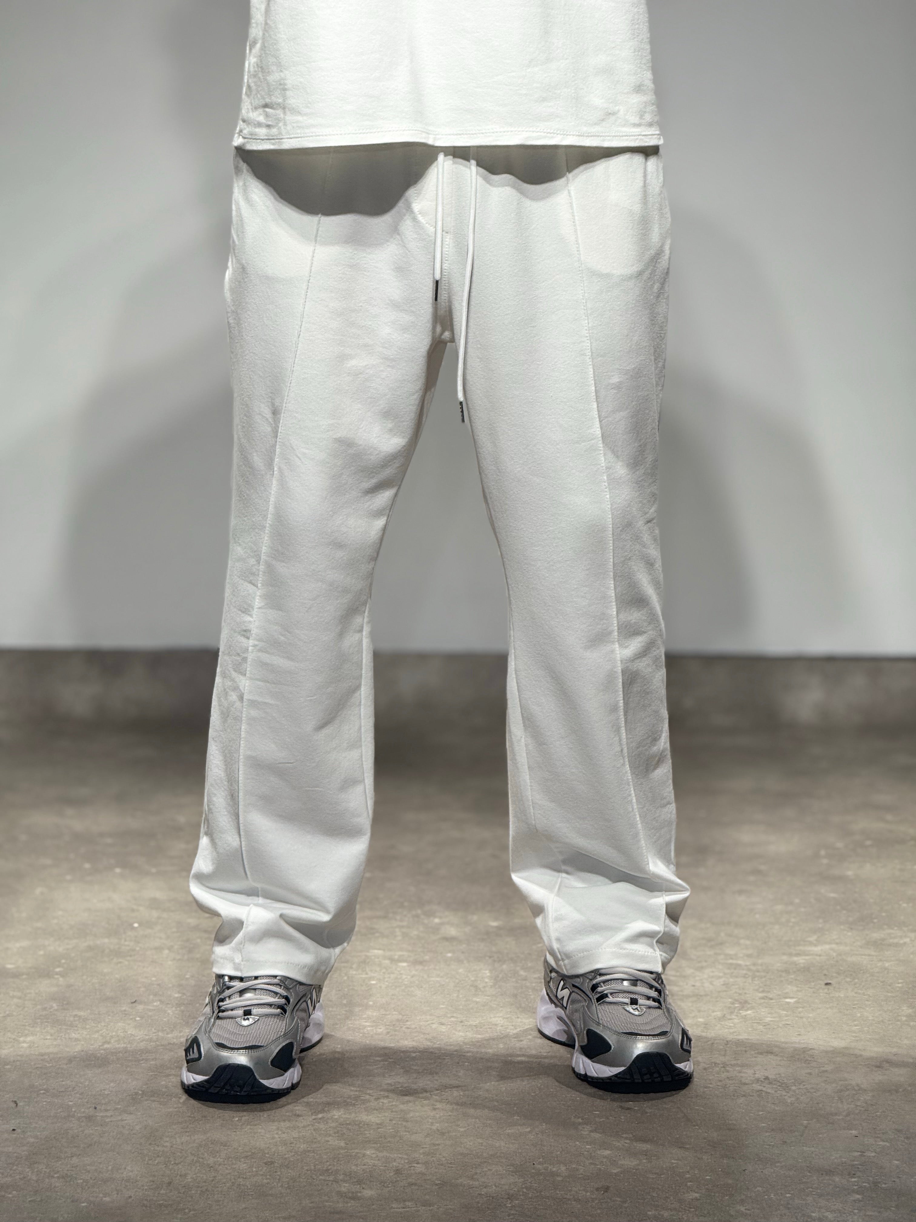 Ensemble Basic t-shirt pantalon blanc