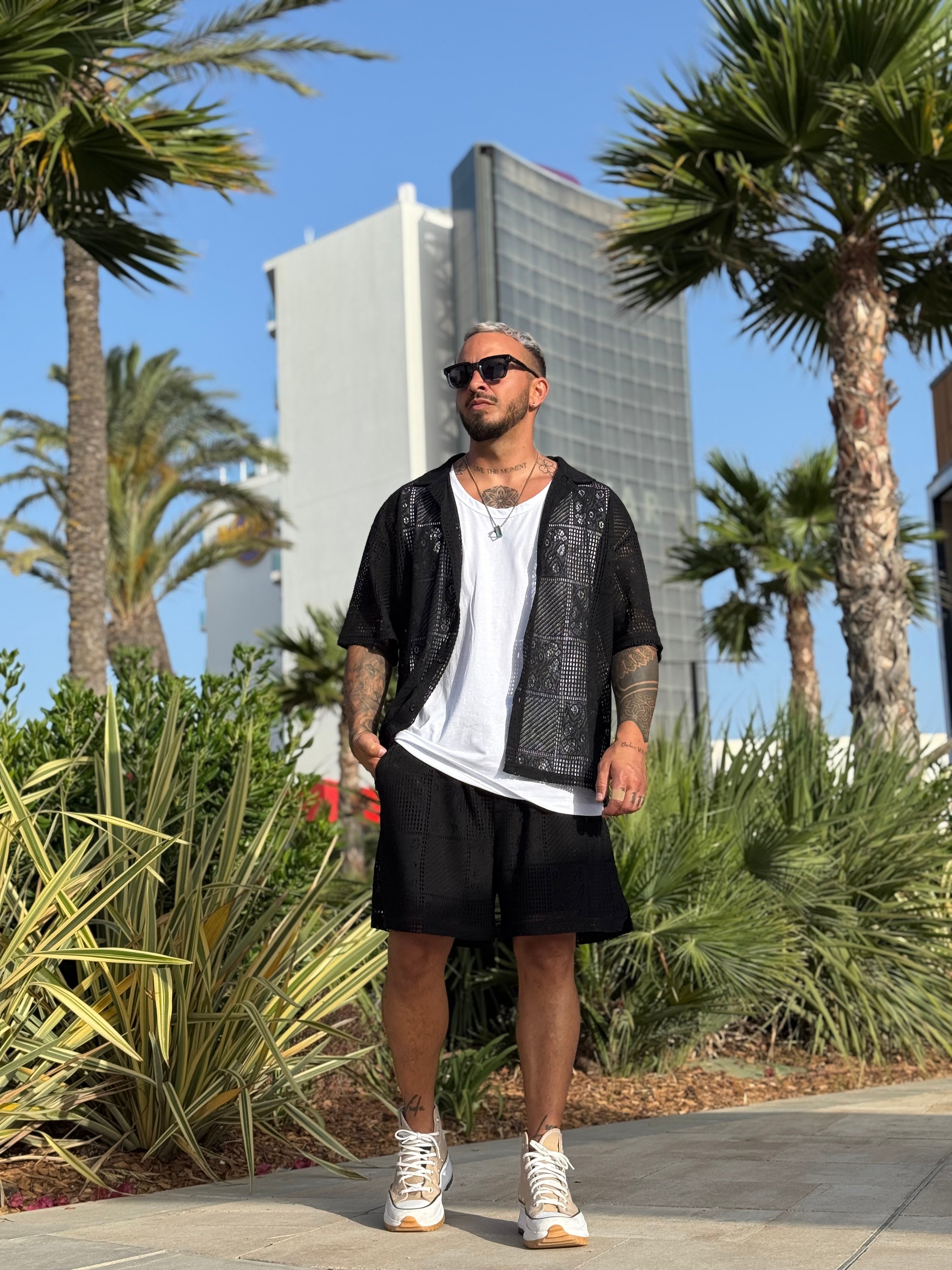 Ensemble Ibiza maille noir