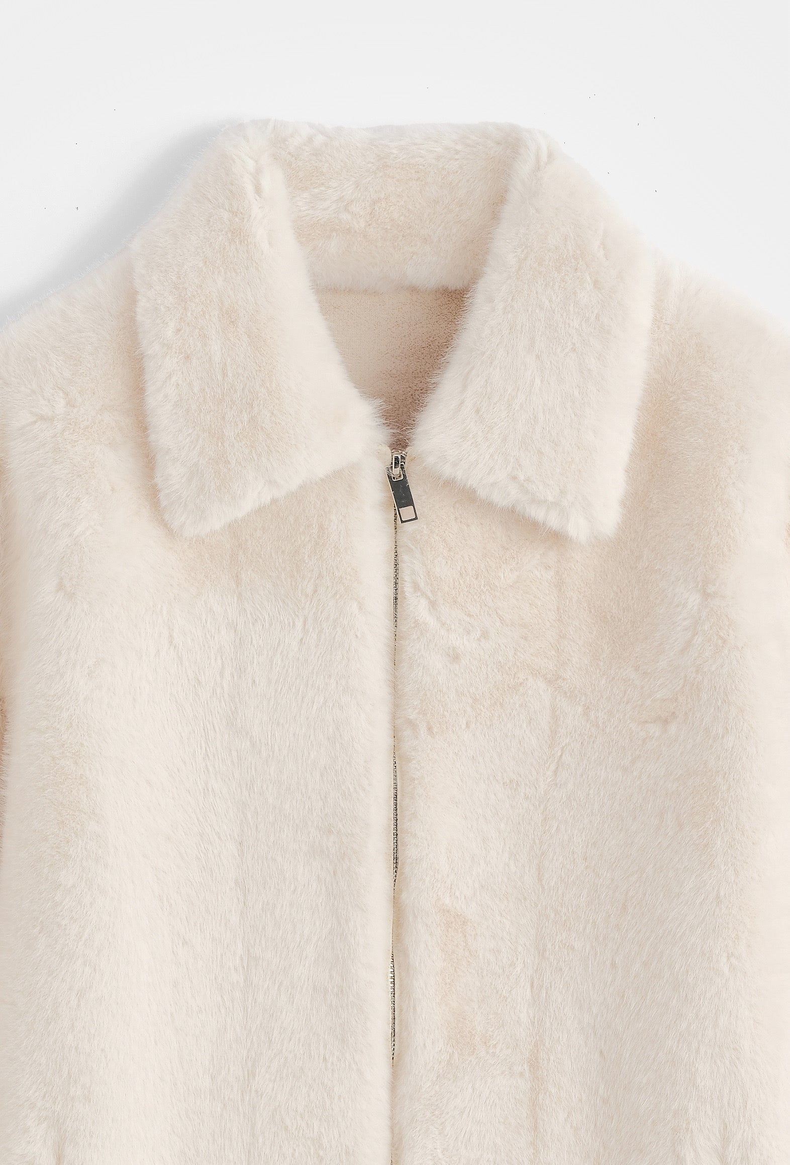 Veste fourrure blanche