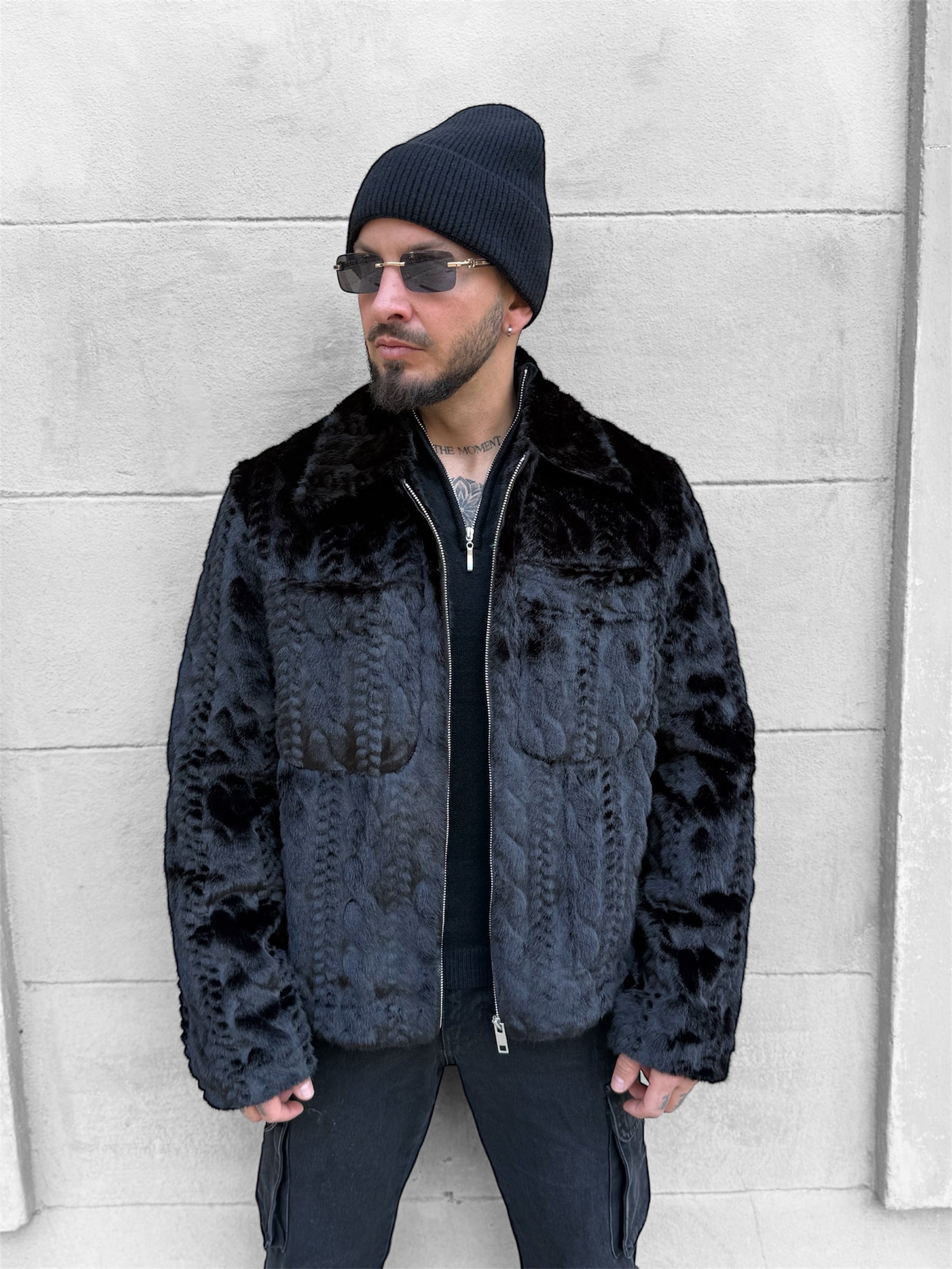 Veste fourrure noir Montréal