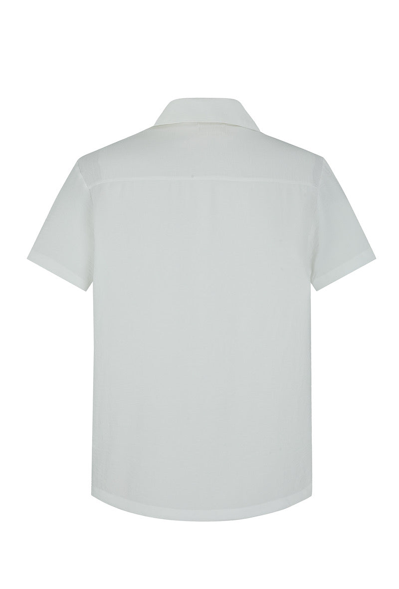 Ensemble Ibiza short chemise blanc