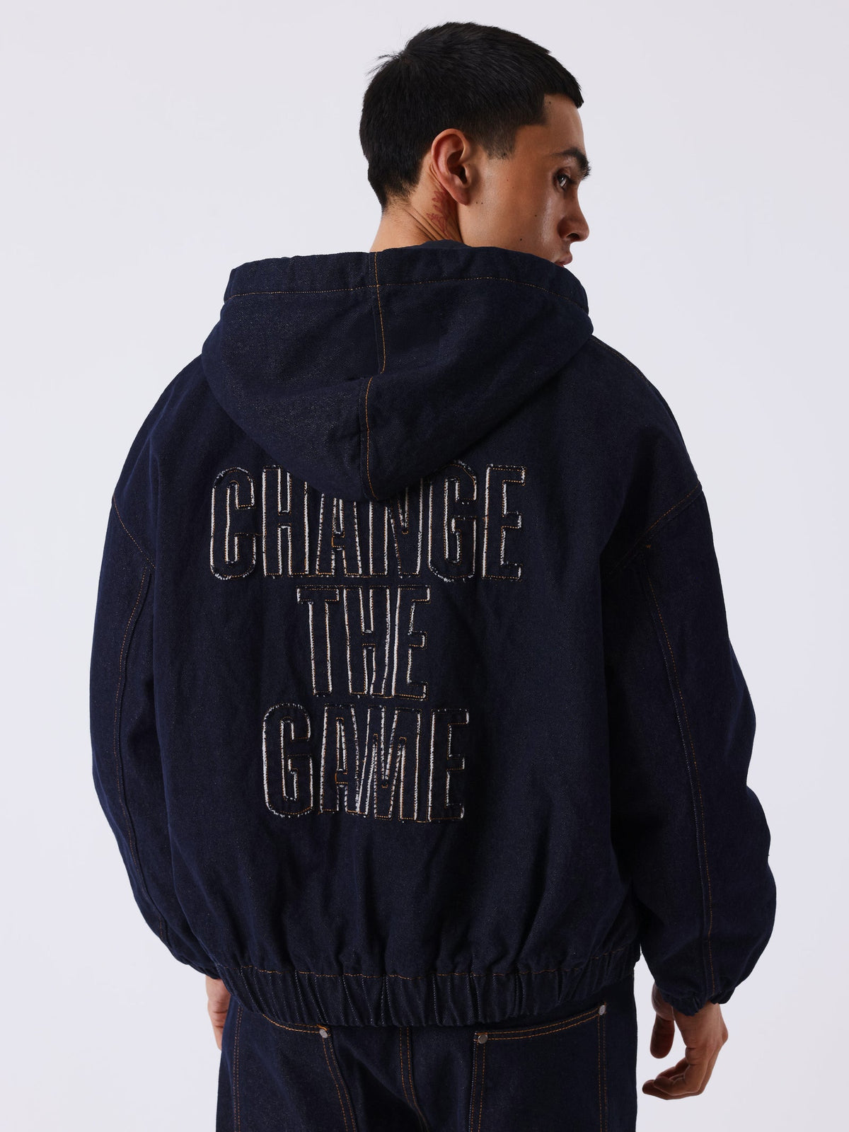 PXP - VESTE A CAPUCHE DENIM SNOW