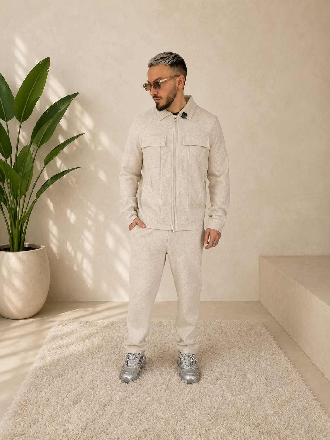 Ensemble cosy beige