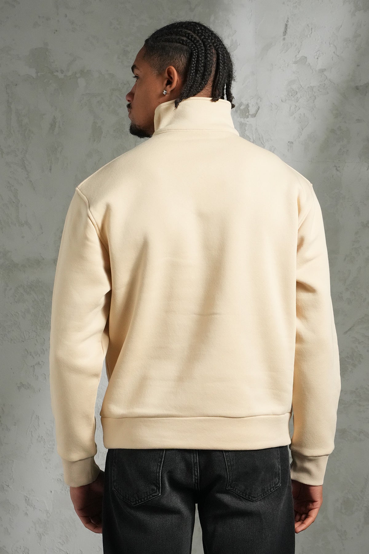 Sweat Zip beige