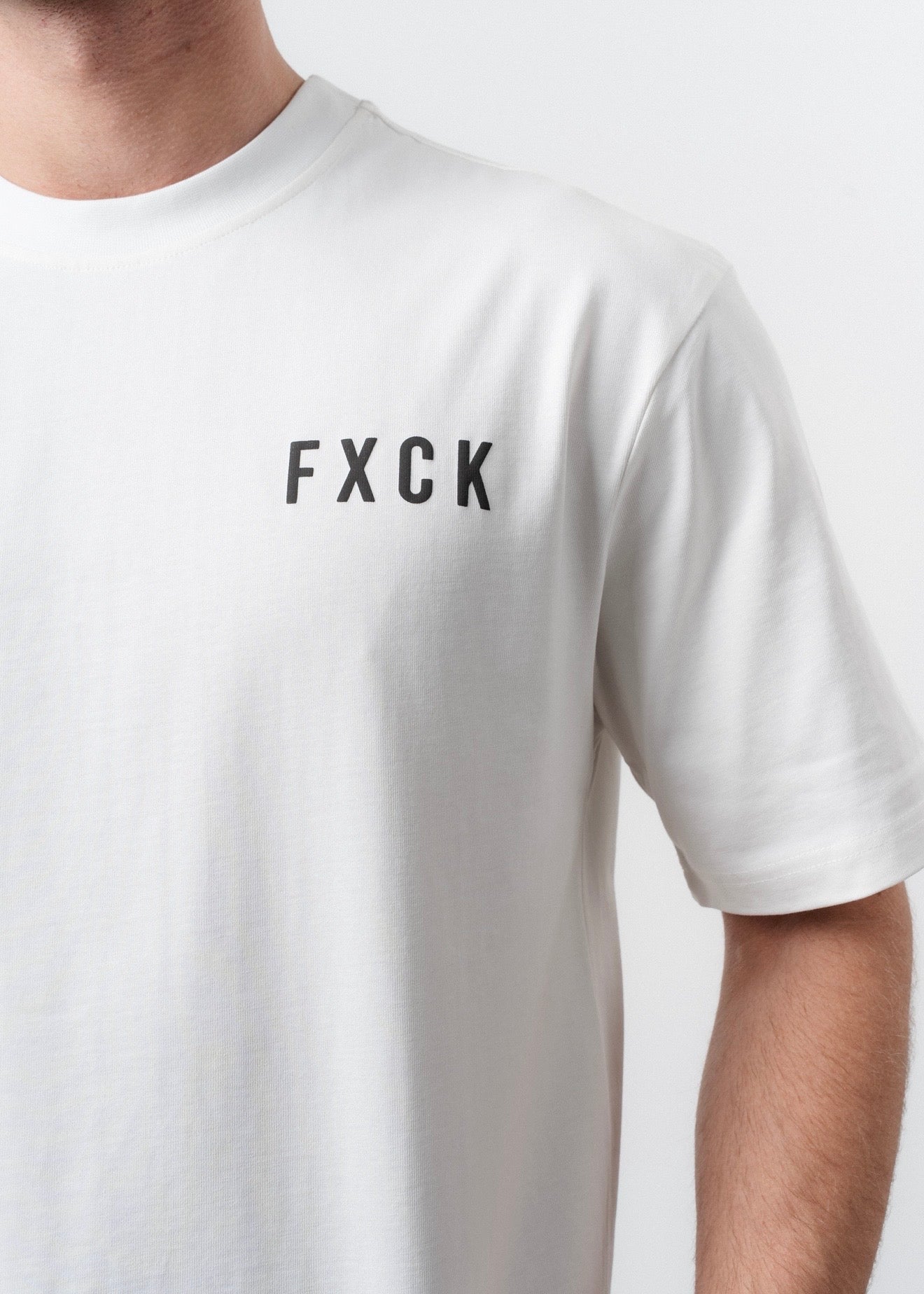 T-Shirt Fuck blanc