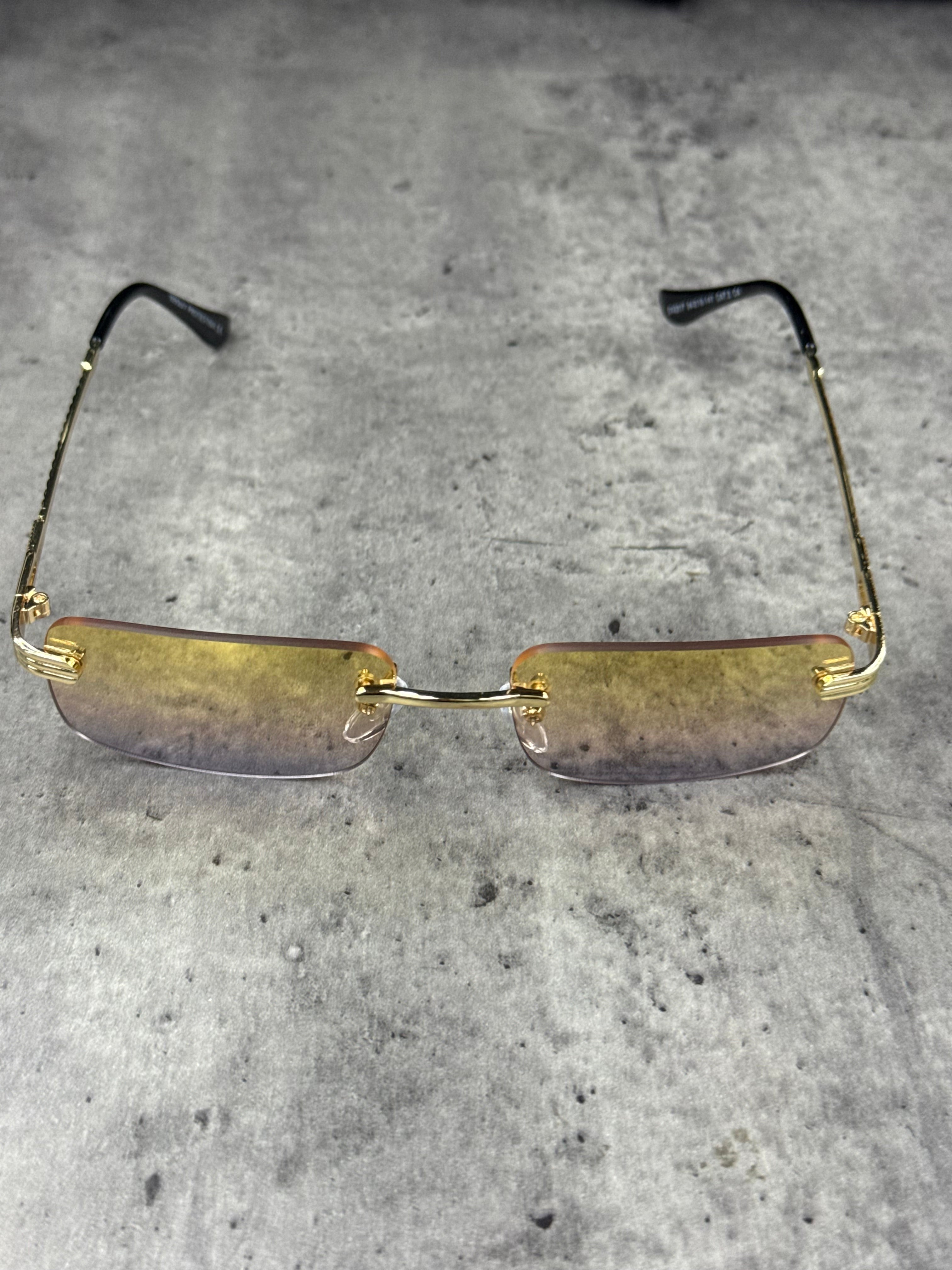 Lunette ninho doré jaune