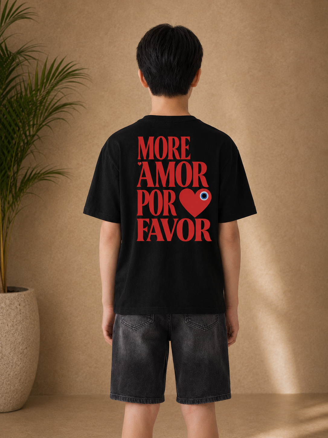 T-shirt enfant Por Favor noir