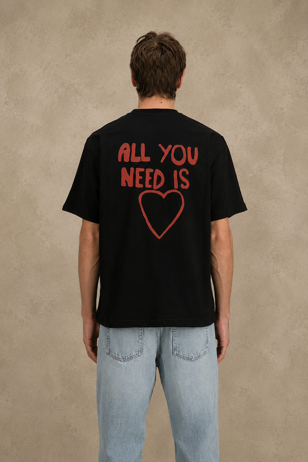 T-shirt All you need noir
