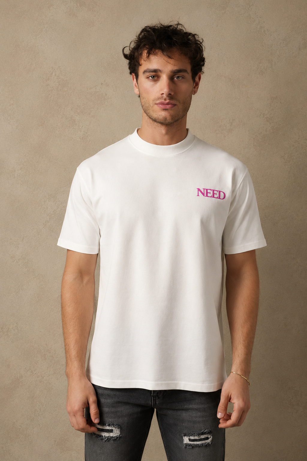 T-Shirt Need blanc